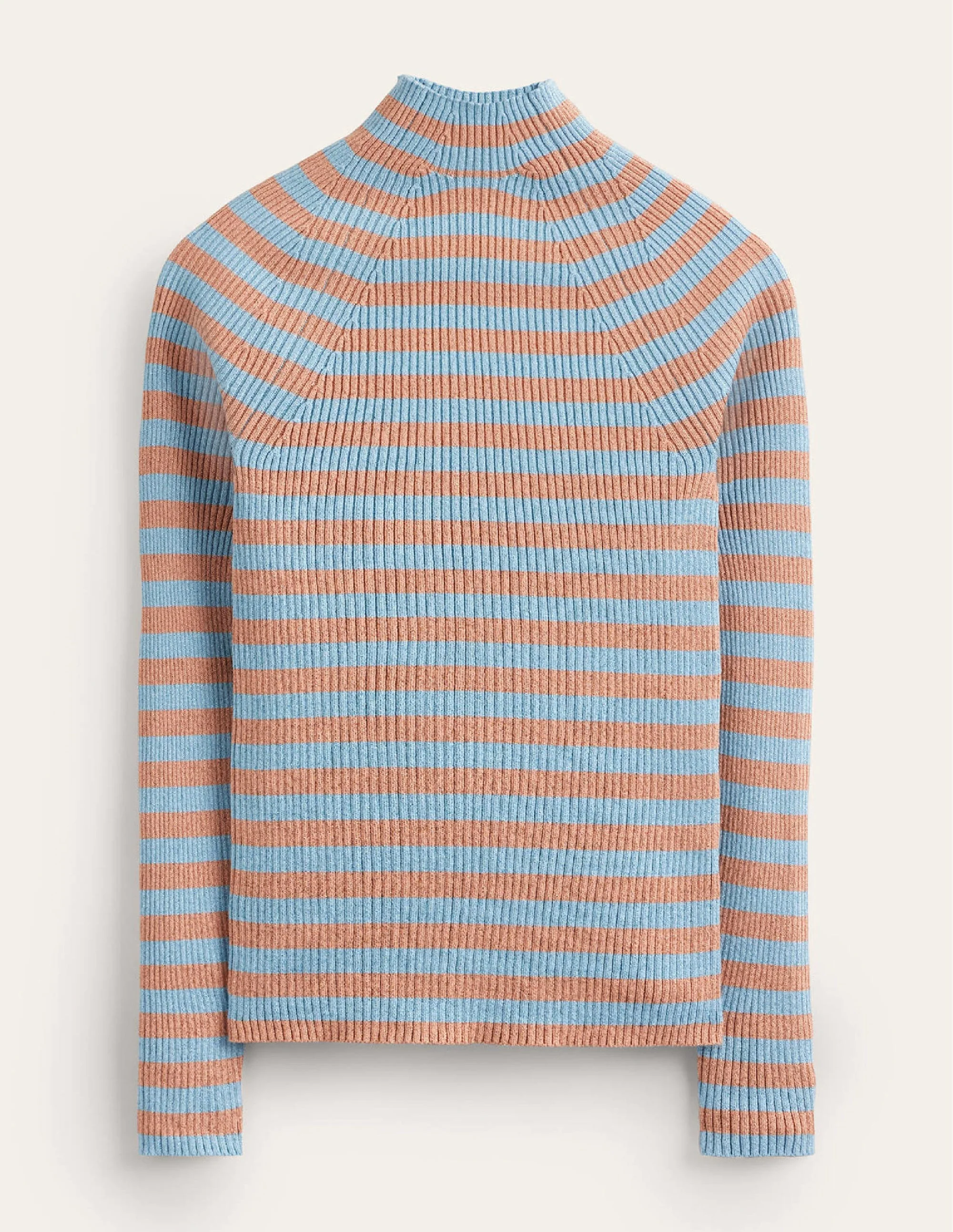 Matilda Sparkle Sweater-Light Blue and Copper - Image 5