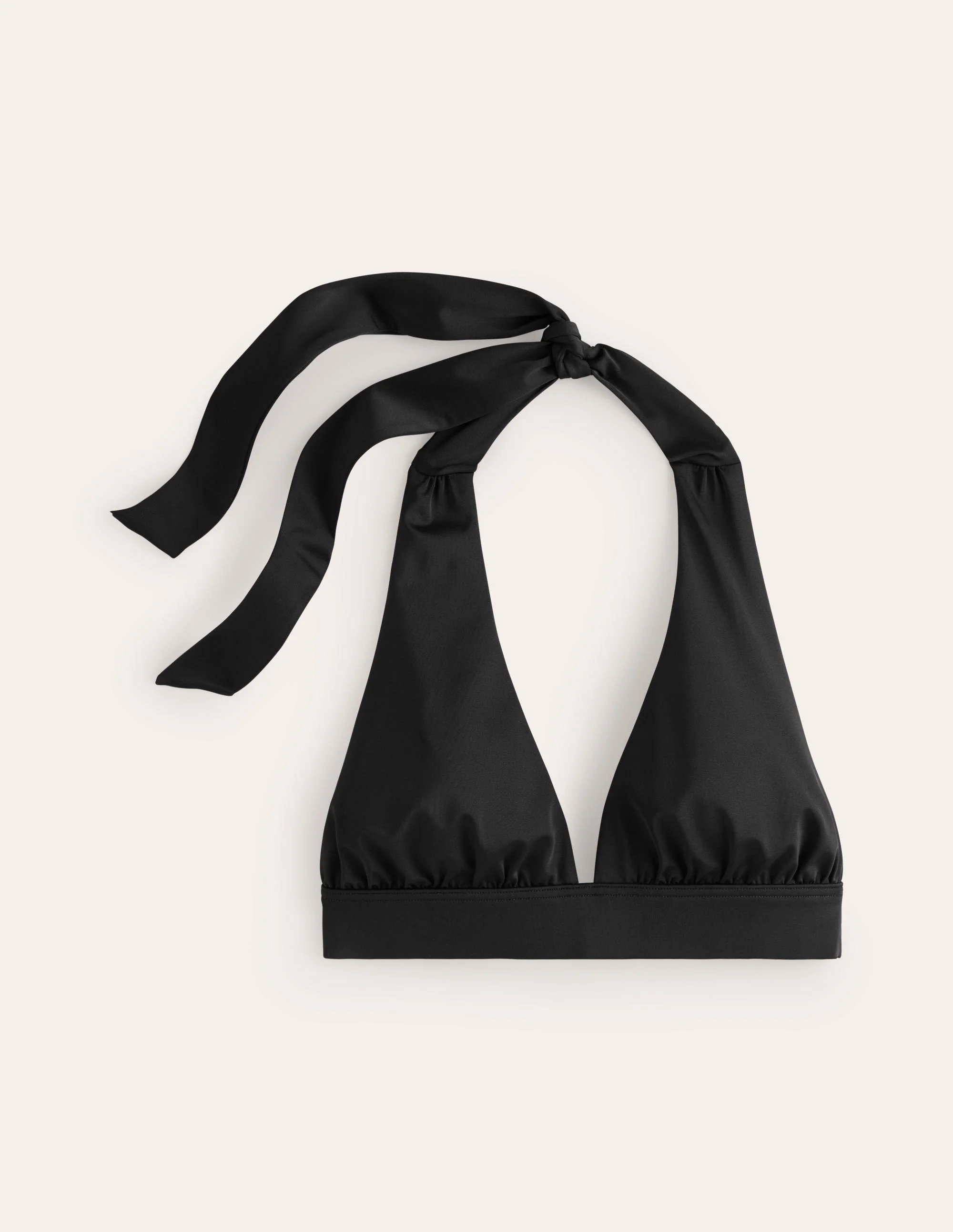 Merano Deep V-neck Bikini Top-Black - Image 5