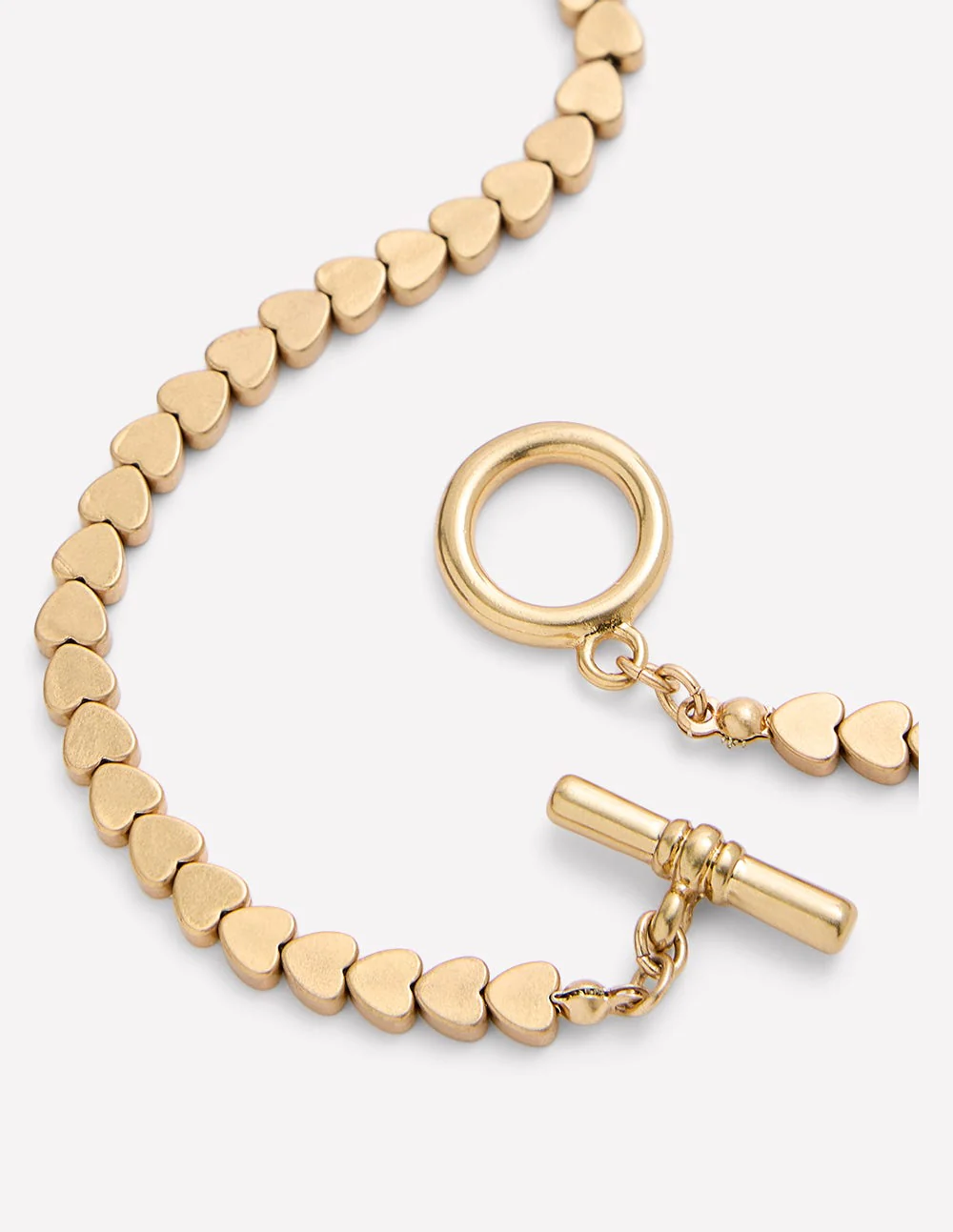 Metal Heart Necklace-Gold - Image 4