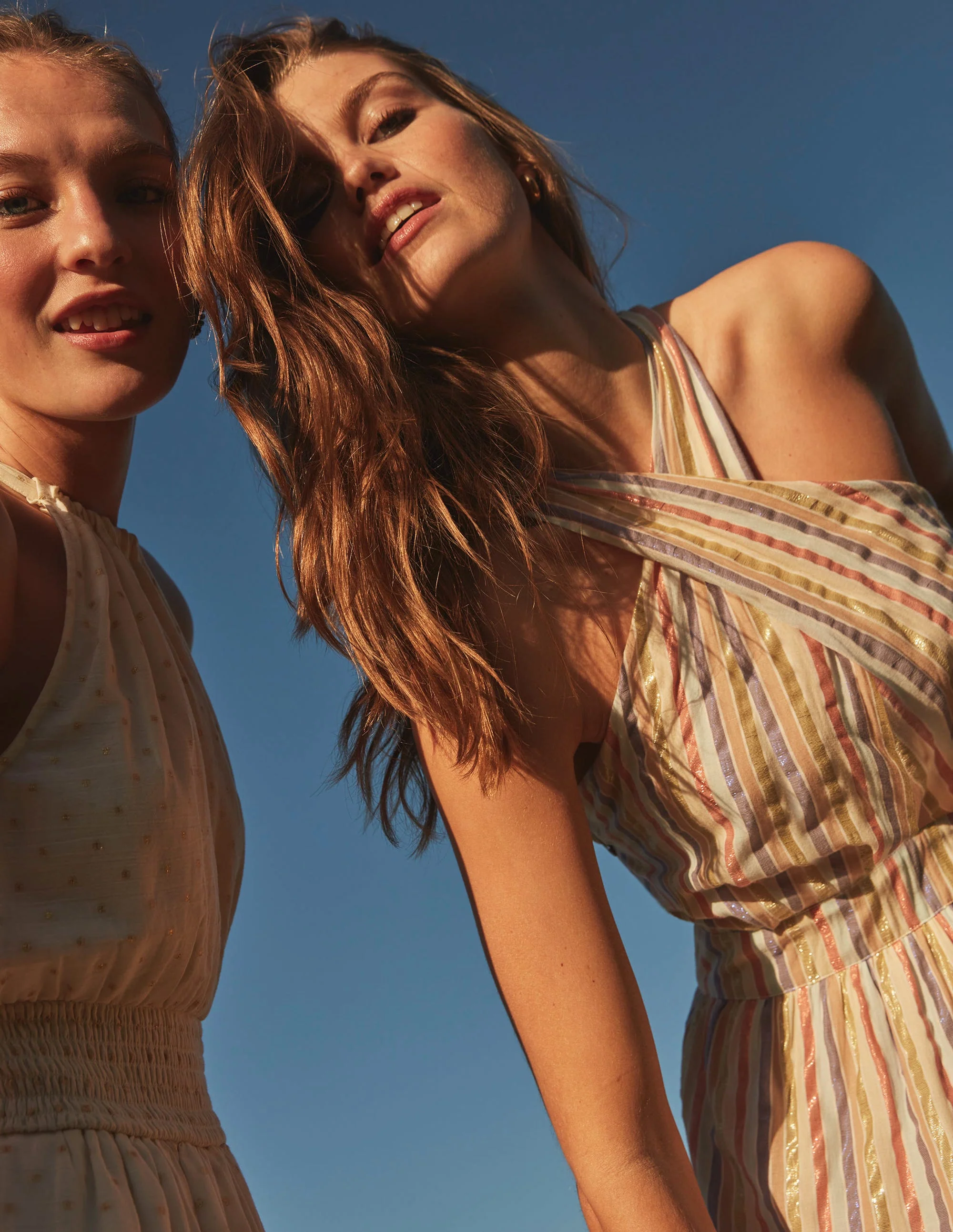Metallic Stripe Maxi Dress-Metallic Multistripe - Image 6