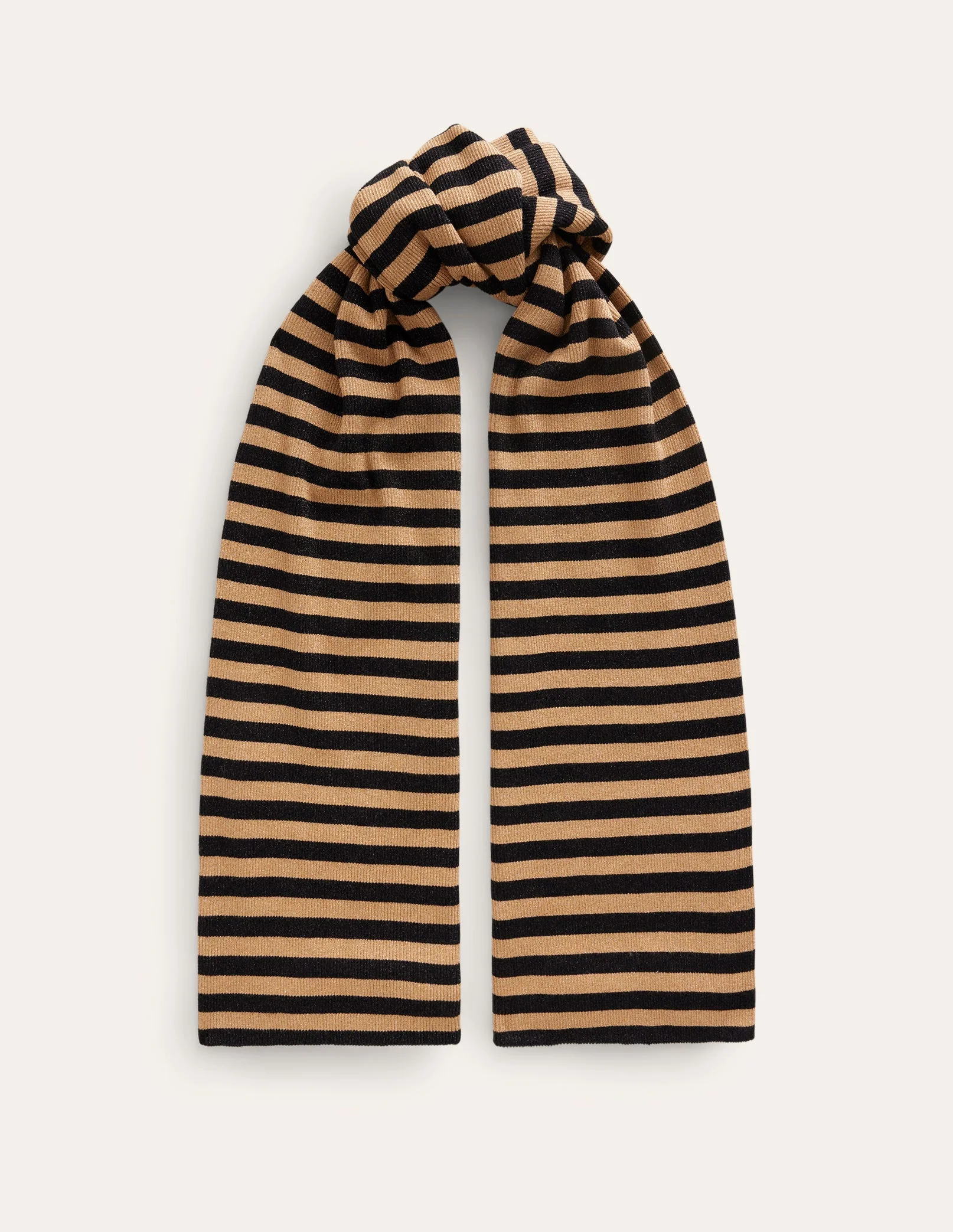 Metallic-Stripe Scarf-Black and Gold - Image 2