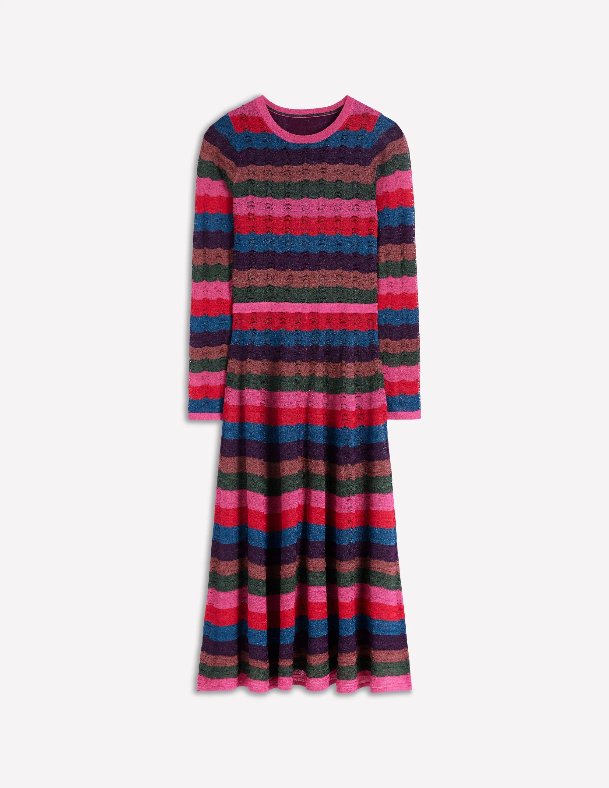 Metallic Wave Dress-Multi Stripe - Image 7