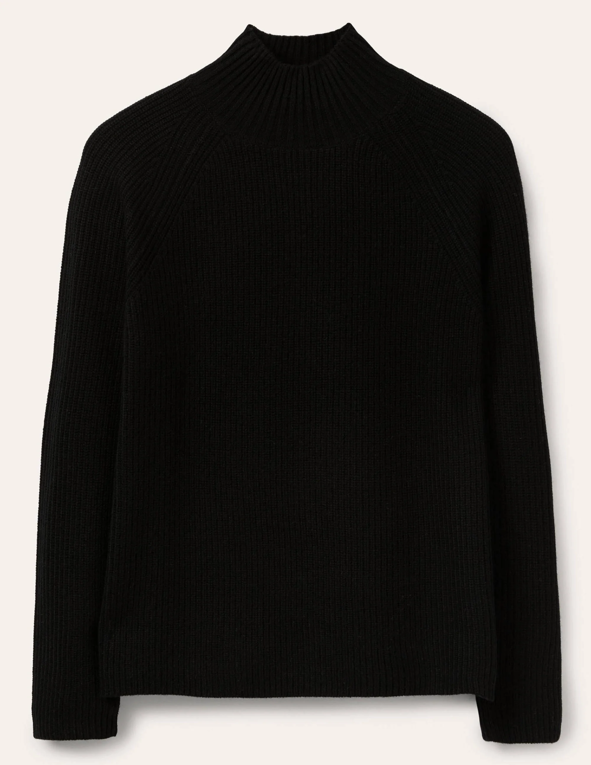 Mia Ribbed High Neck Sweater-Black - Image 6