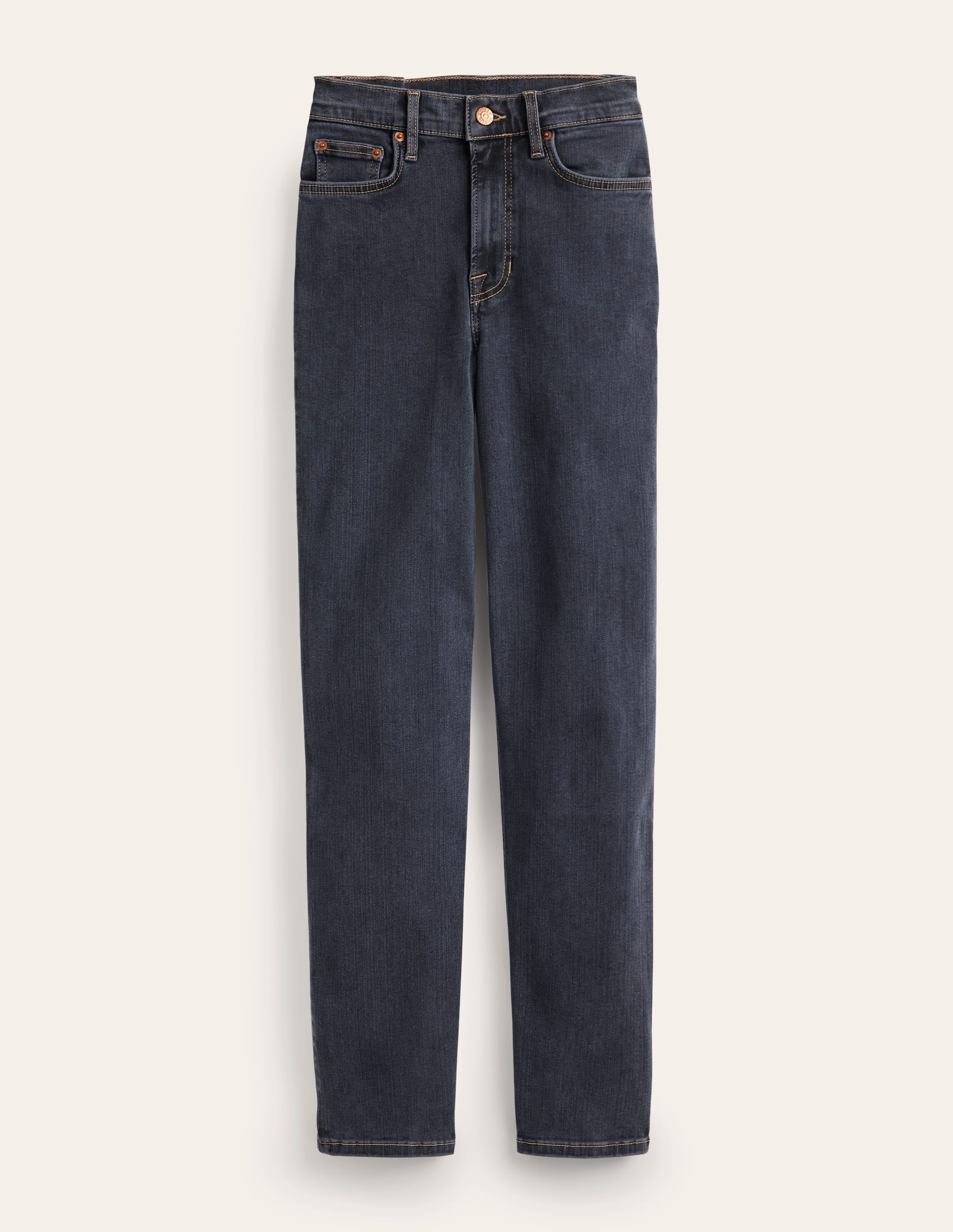 Mid Rise Slim Leg Jeans-Washed Black - Image 6