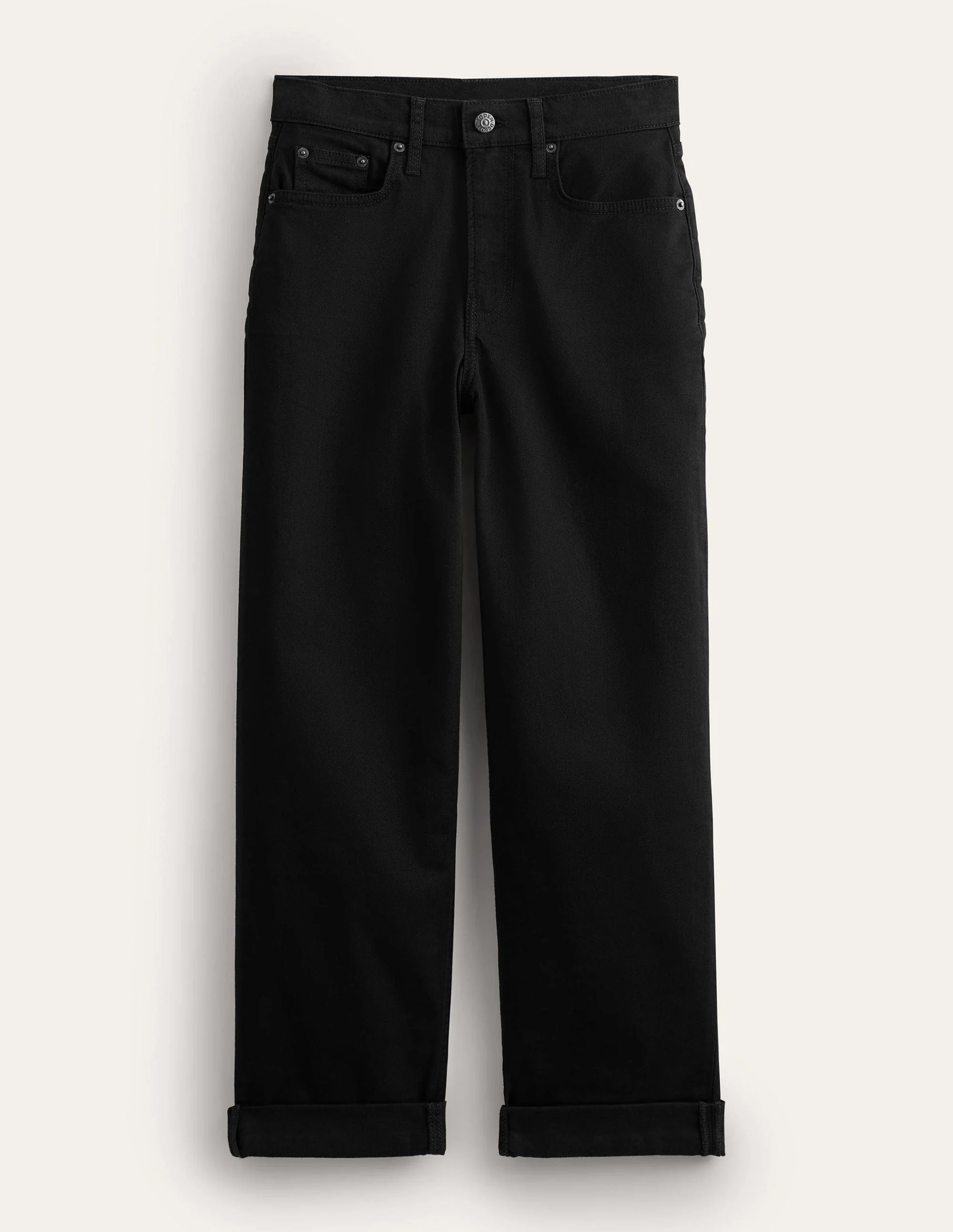 Mid Rise Tapered Jeans-Black - Image 7