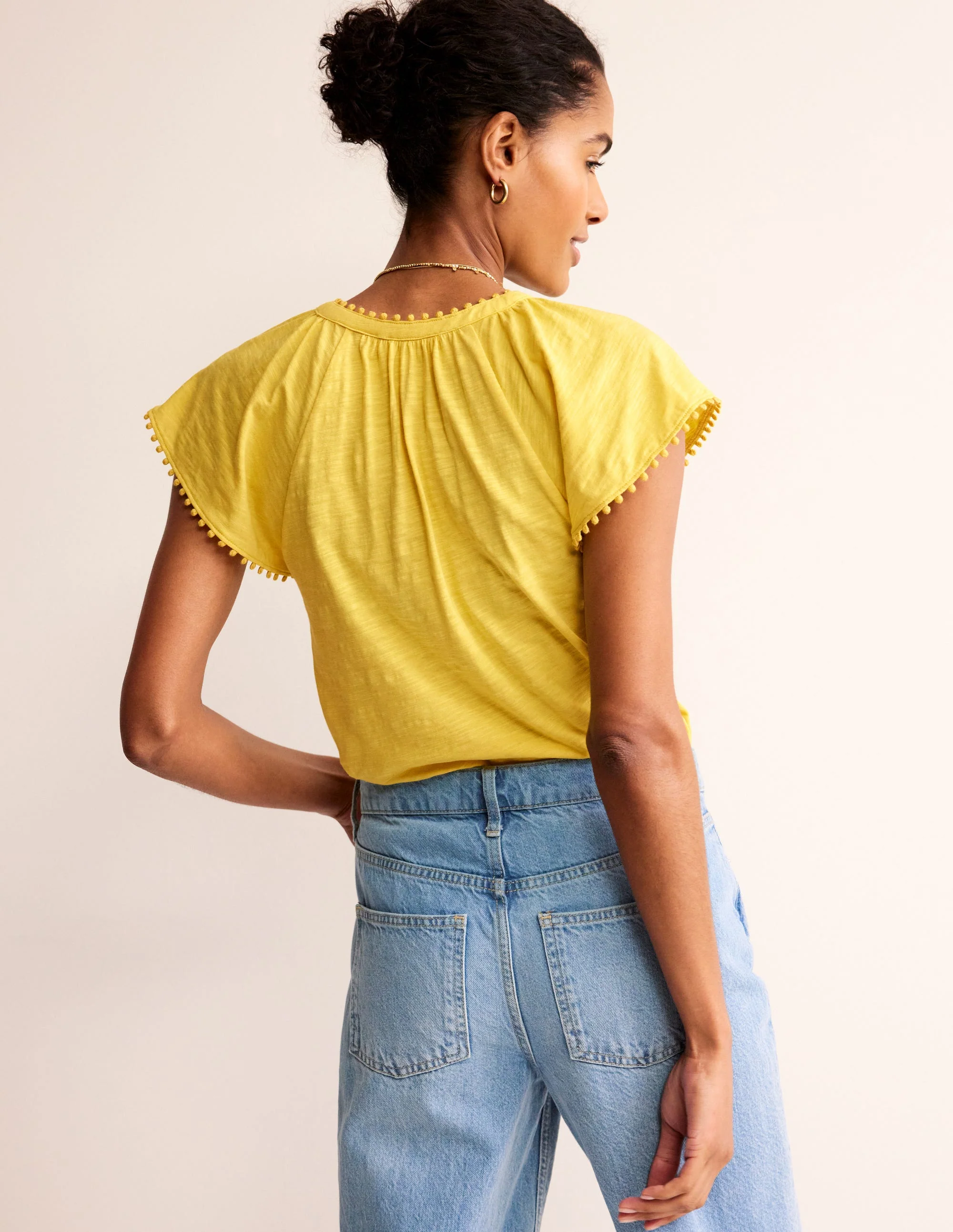 Millie Trim Detail Top-Passion Fruit - Image 3