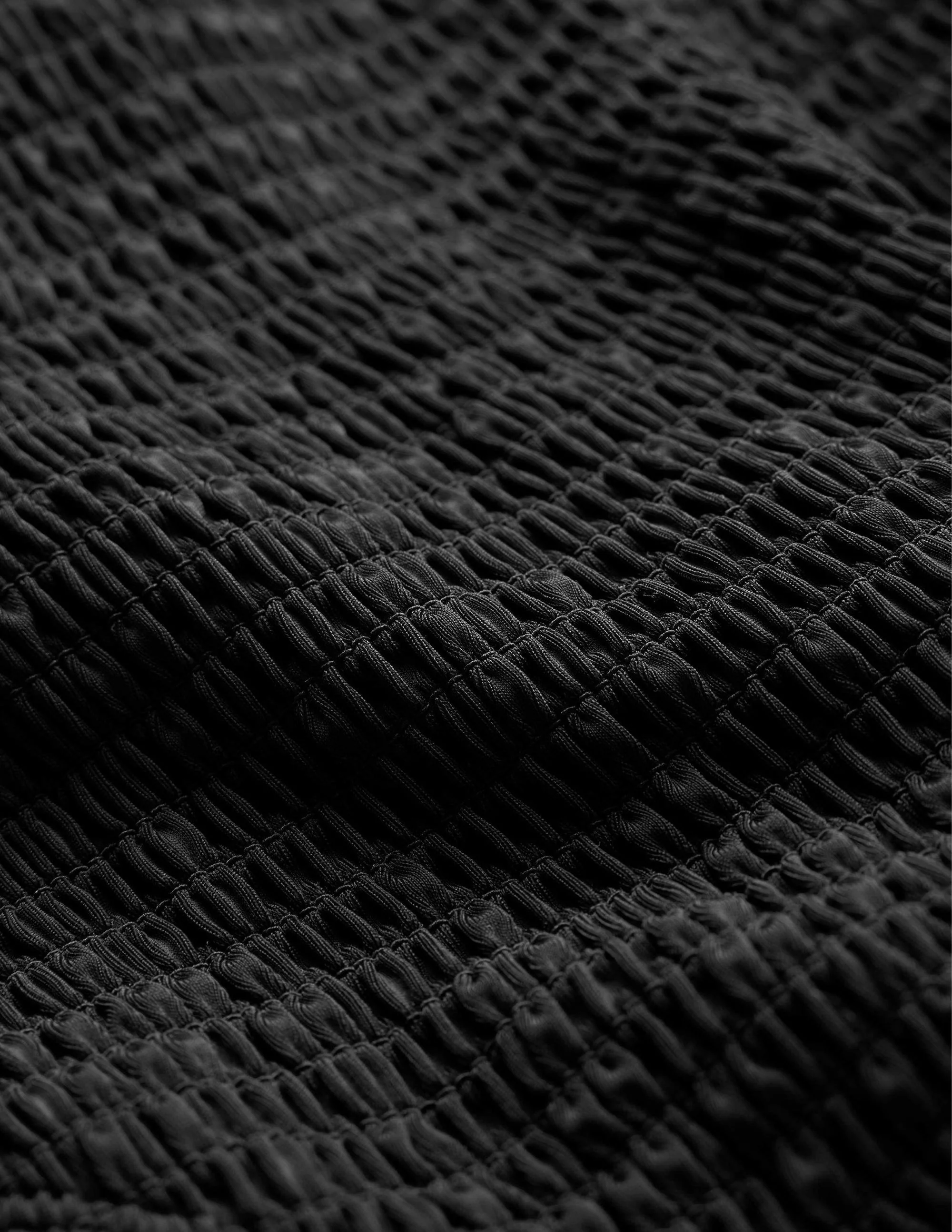 Milos Smocked Bandeau Swimsuit-Black - Image 8