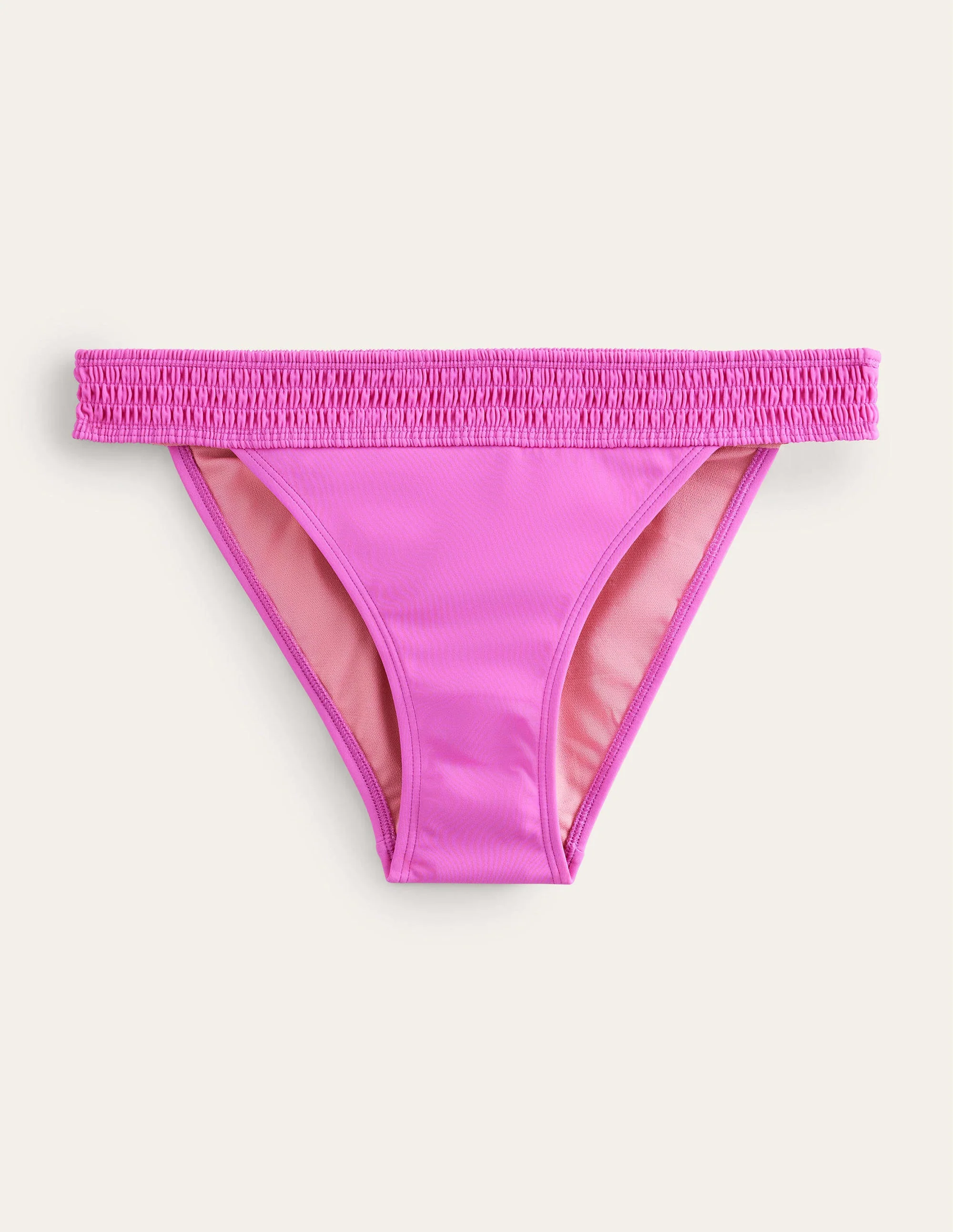 Milos Smocked Bikini Bottoms-Amazing Pink - Image 5