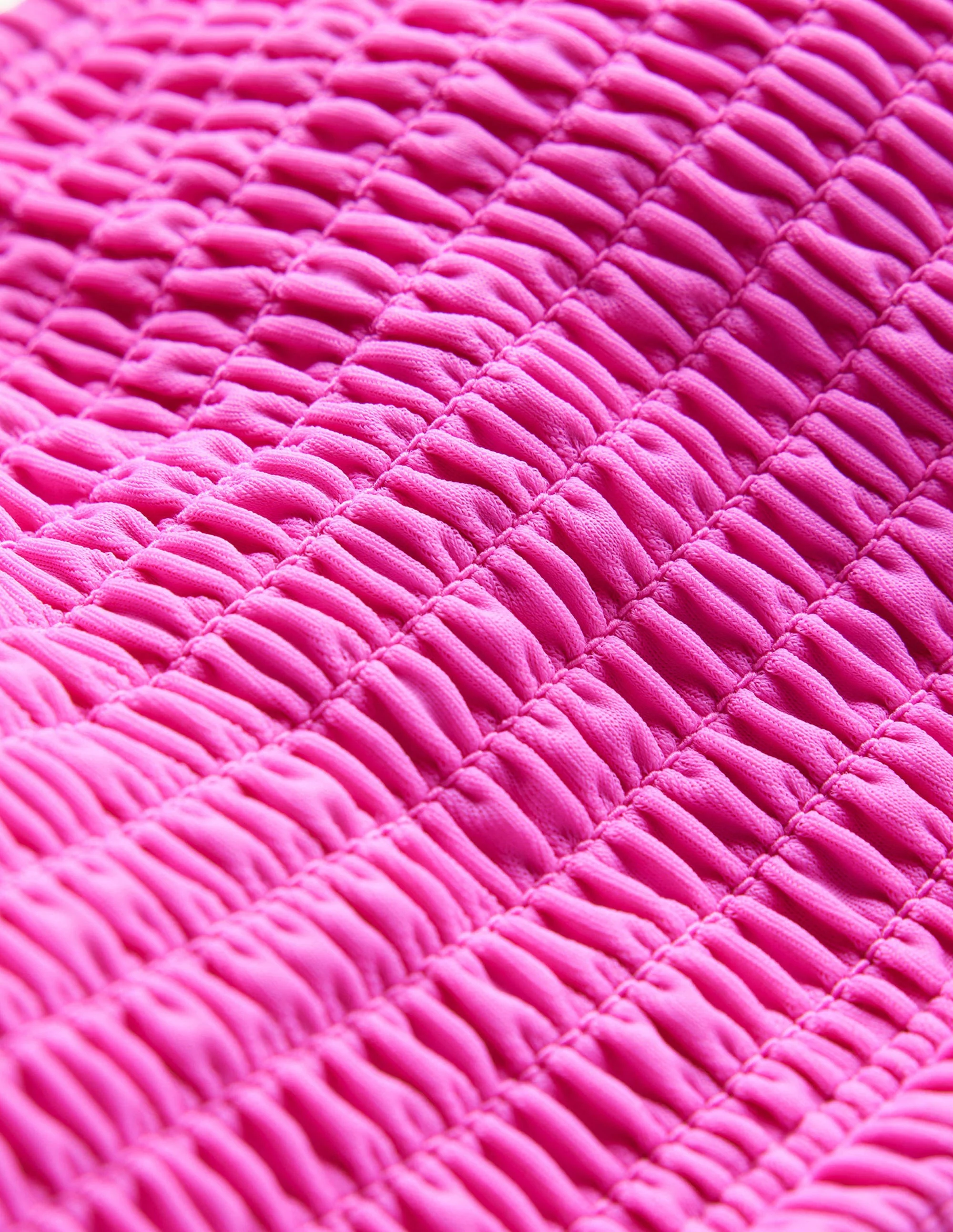 Milos Smocked Bikini Top-Amazing Pink - Image 6
