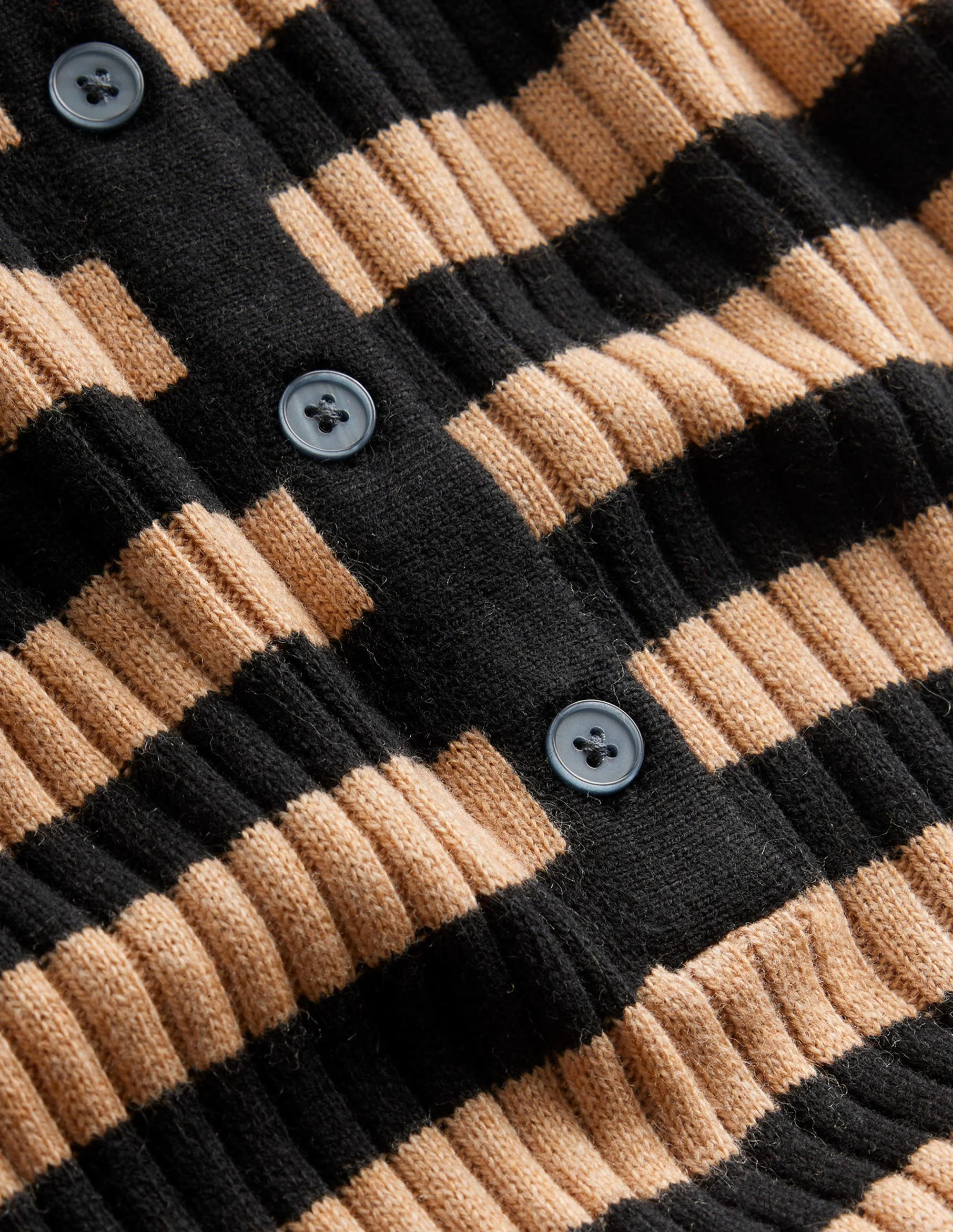 Mini Collared Dress-Black and Camel - Image 6