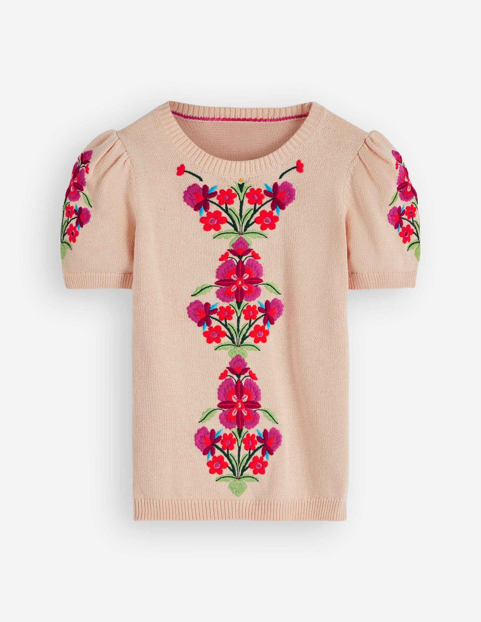 Monica Knitted T-Shirt-Ivory - Image 5
