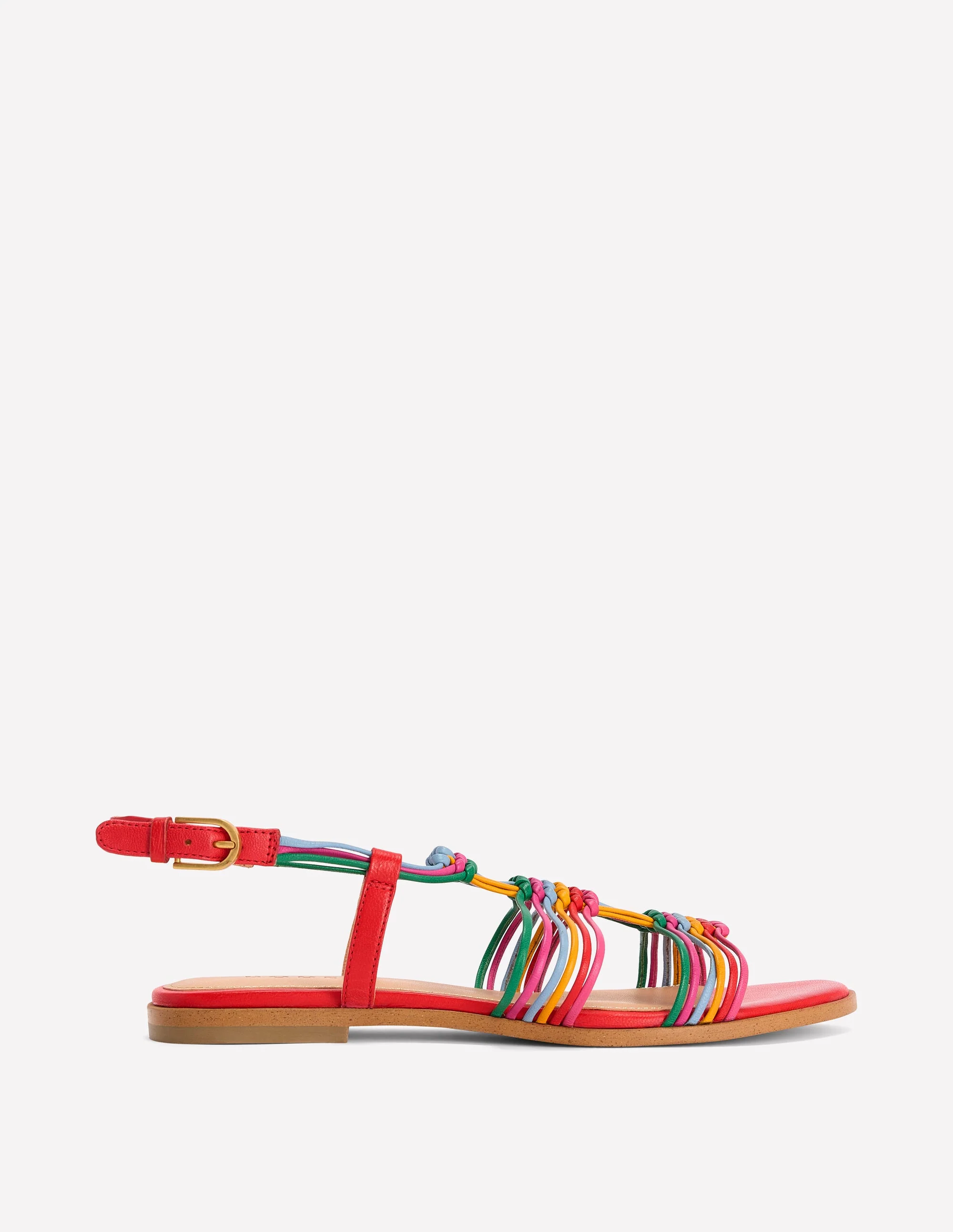 Multi Strap Knot Sandal-Multi
