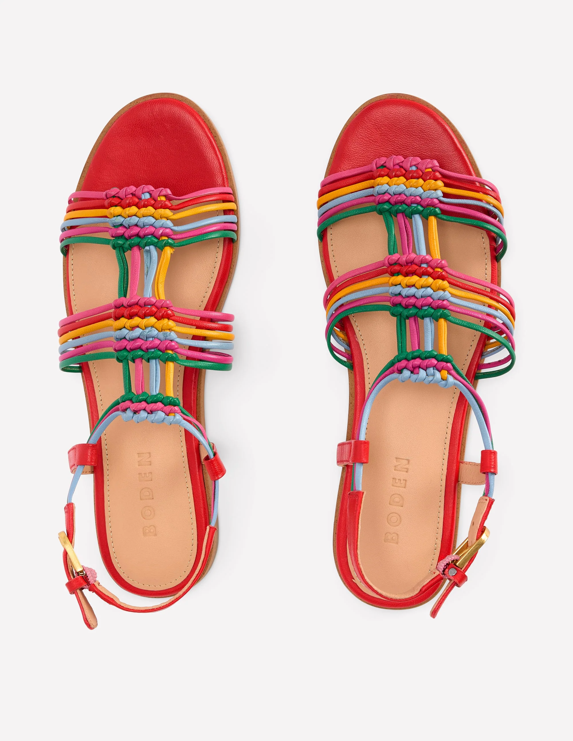 Multi Strap Knot Sandal-Multi - Image 5