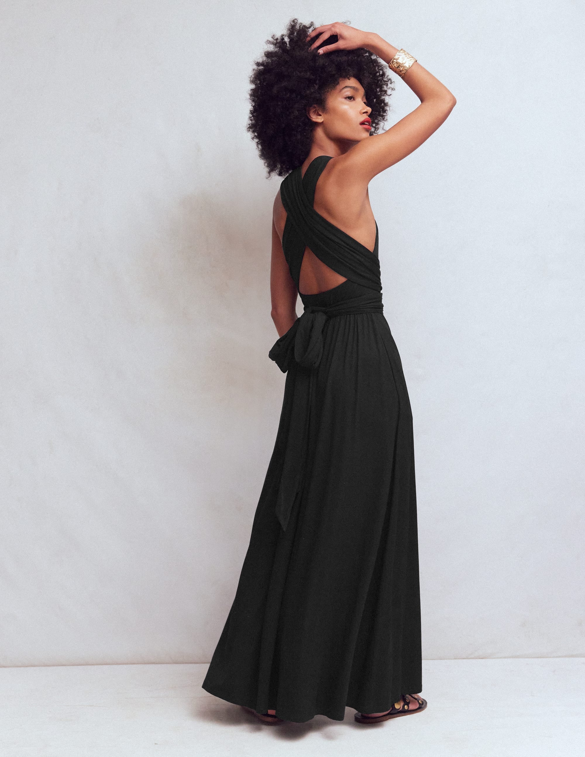 Multiway Jersey Maxi Dress-Black - Image 5