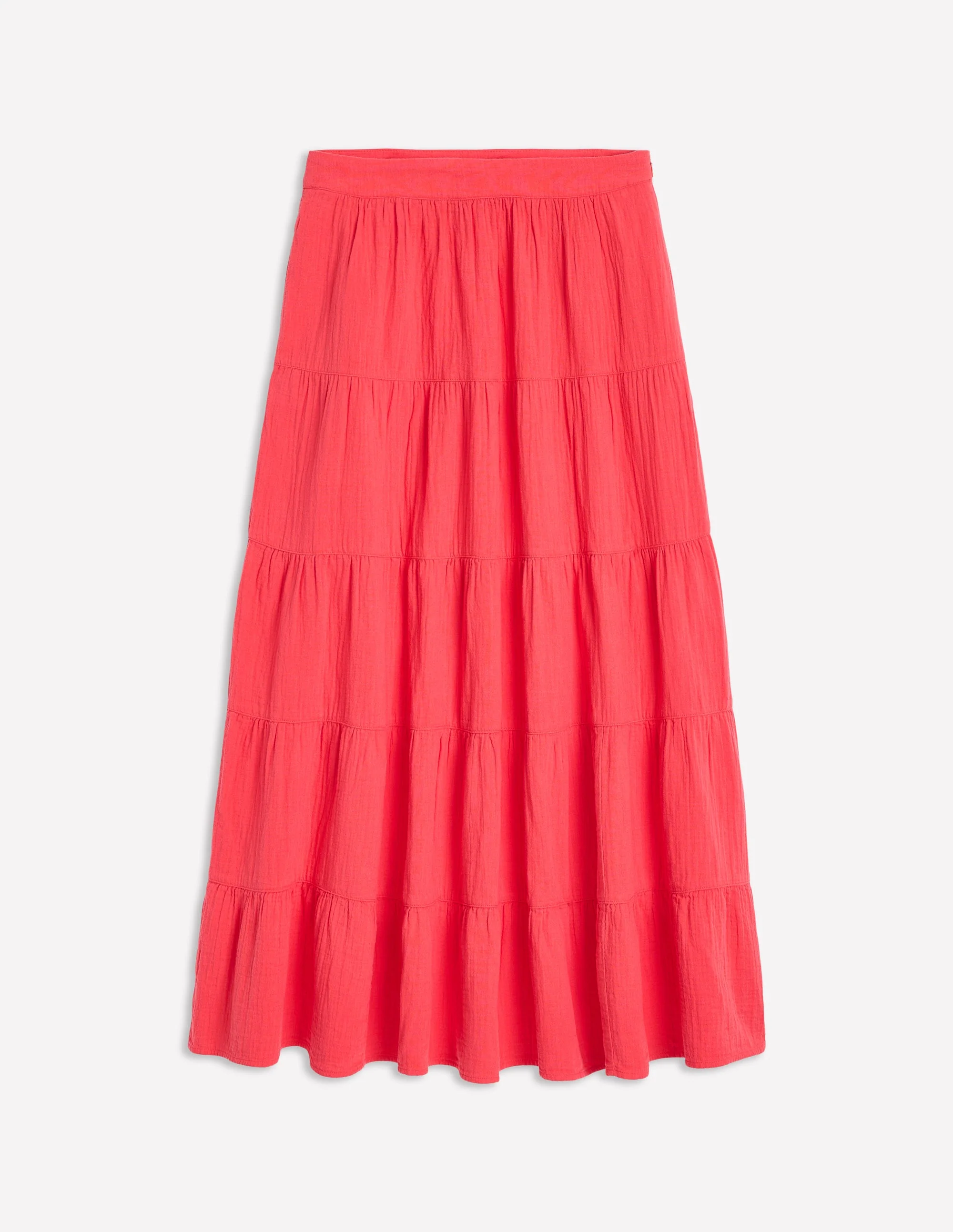 Nadia Double Cloth Maxi Skirt-Jam Red - Image 5