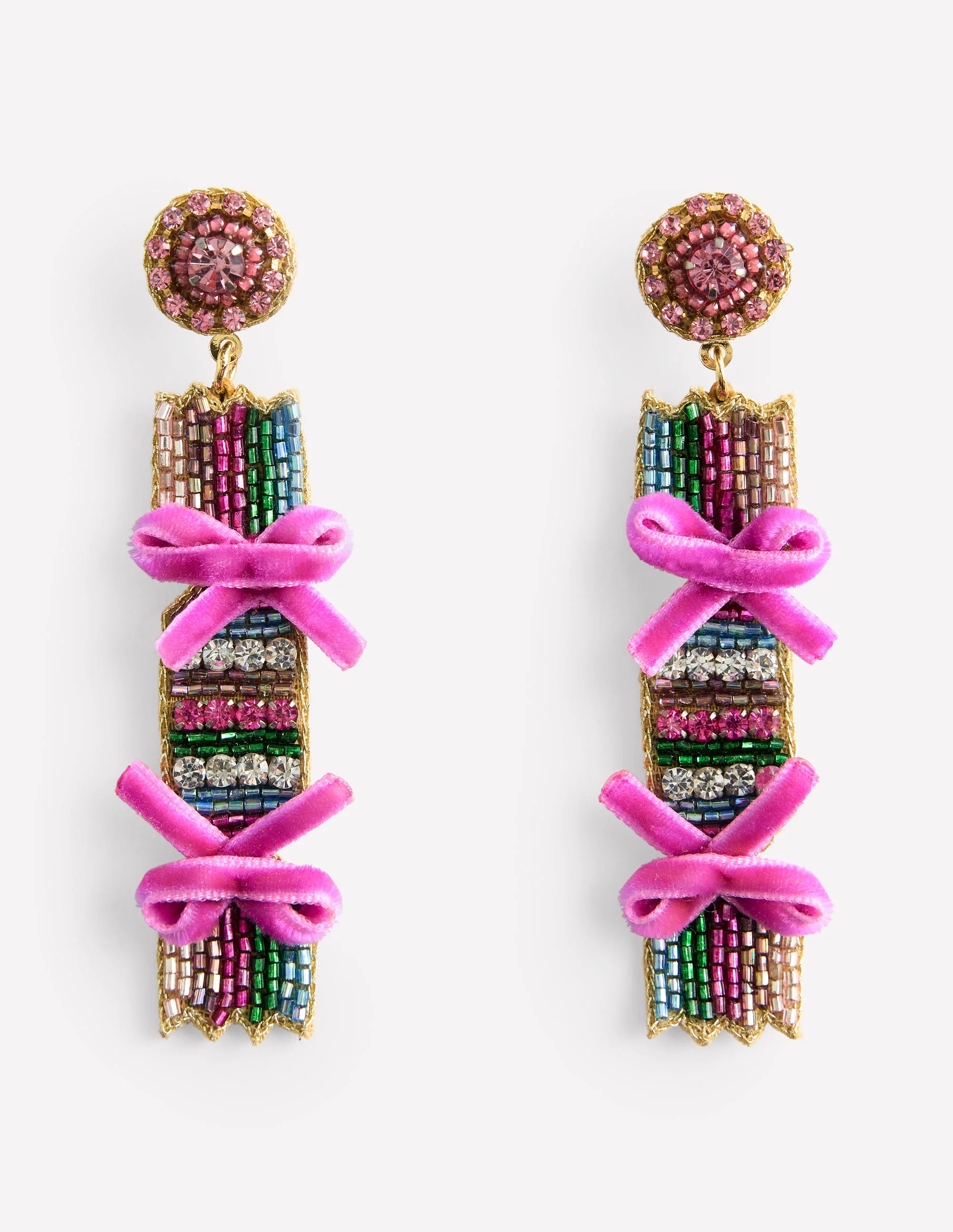 Novelty Christmas Earrings-Cracker - Image 2