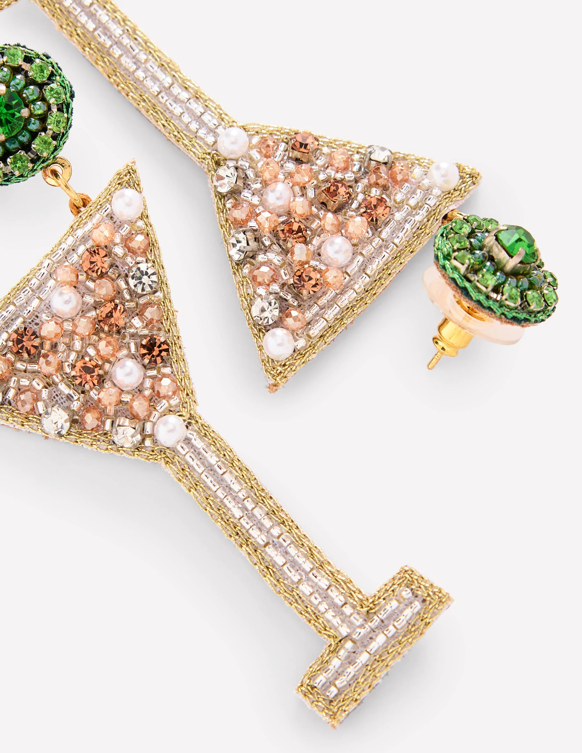Novelty Christmas Earrings-Martini - Image 3