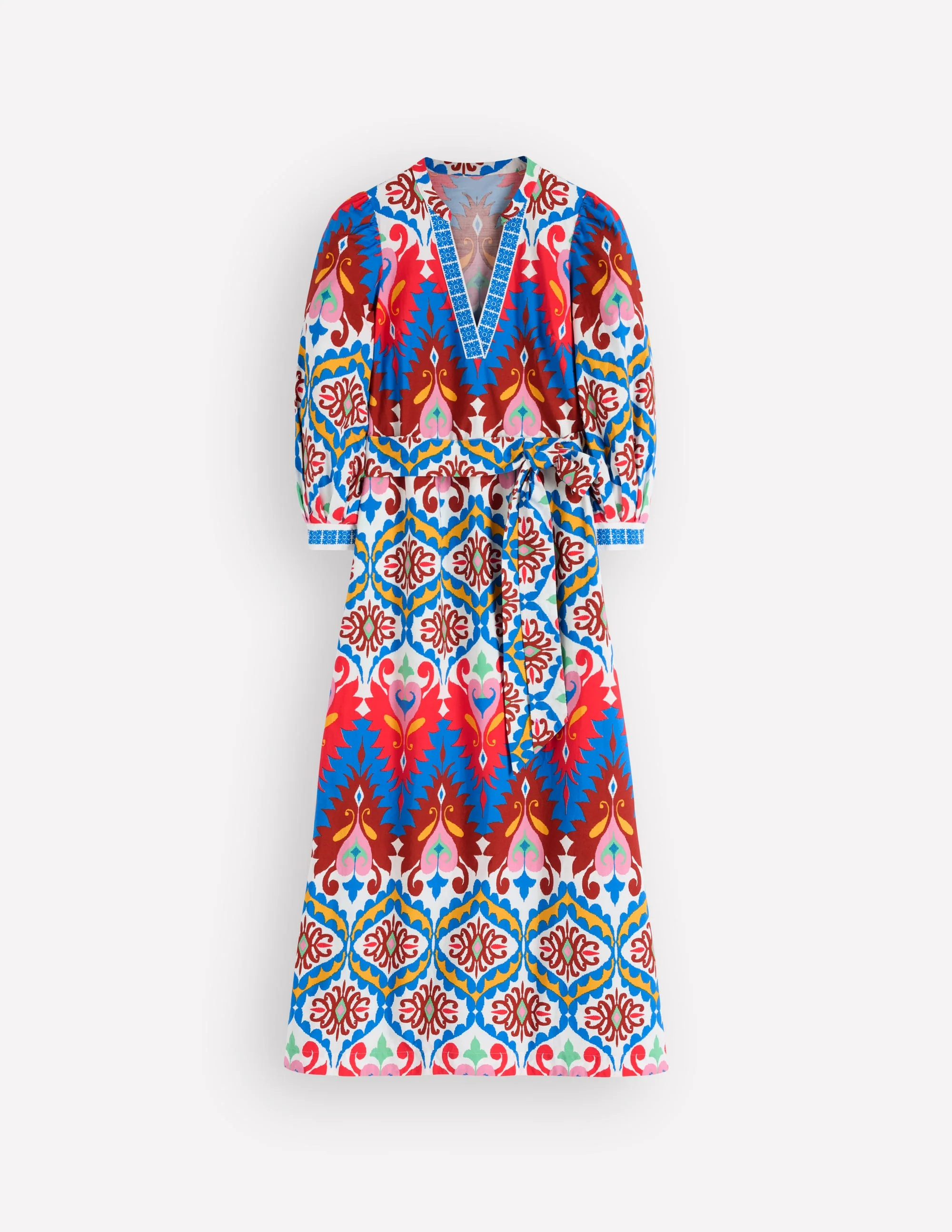 Octavia Cotton Dress-Multi Ikat Dream - Image 7