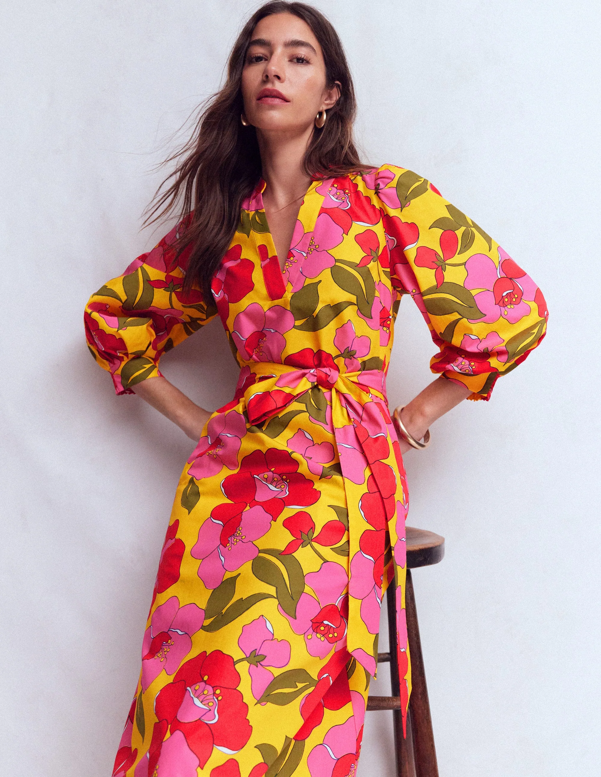 Octavia Cotton Dress-Yellow Radiant Bloom - Image 5