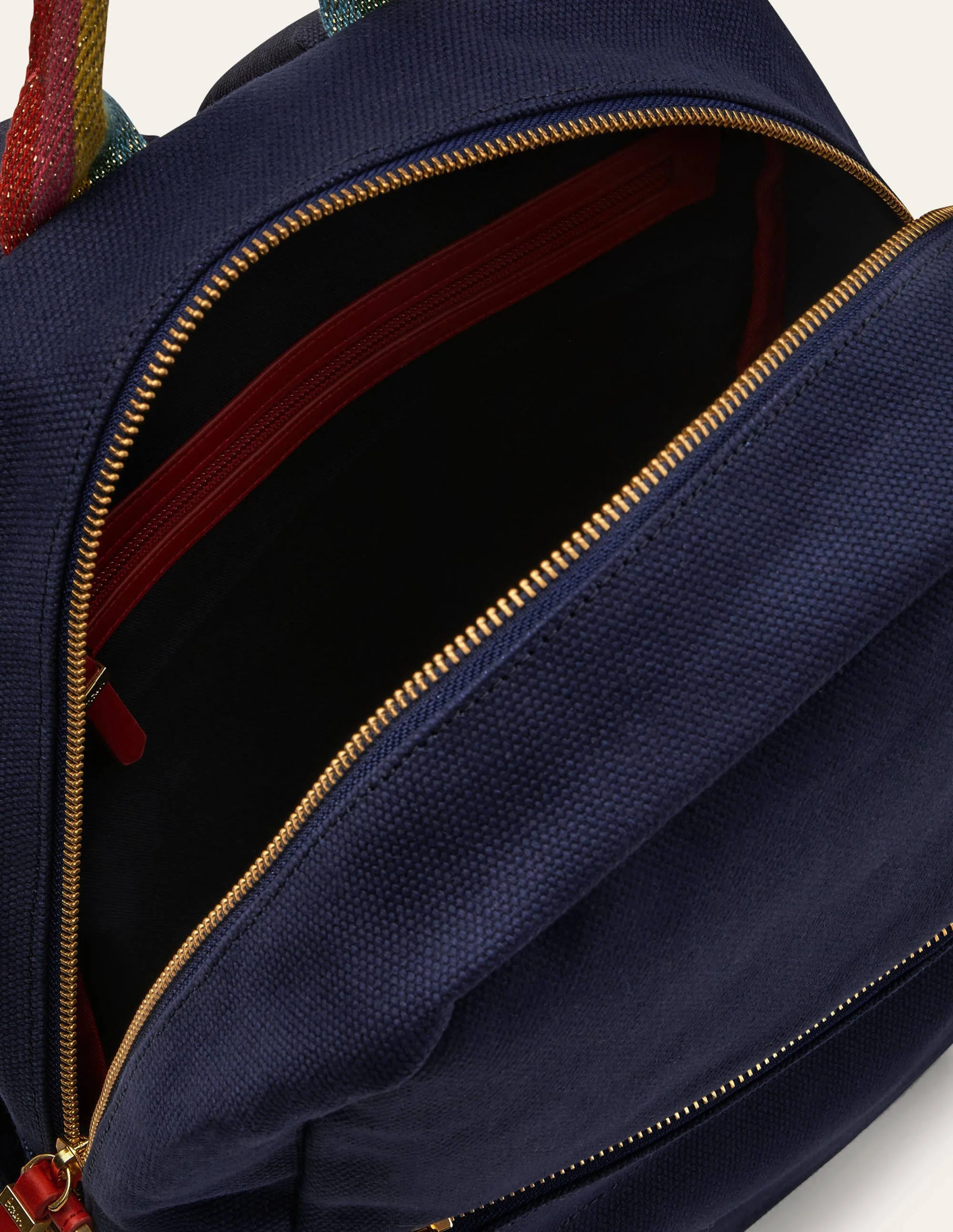 Olivia Canvas Backpack-Navy - Image 2