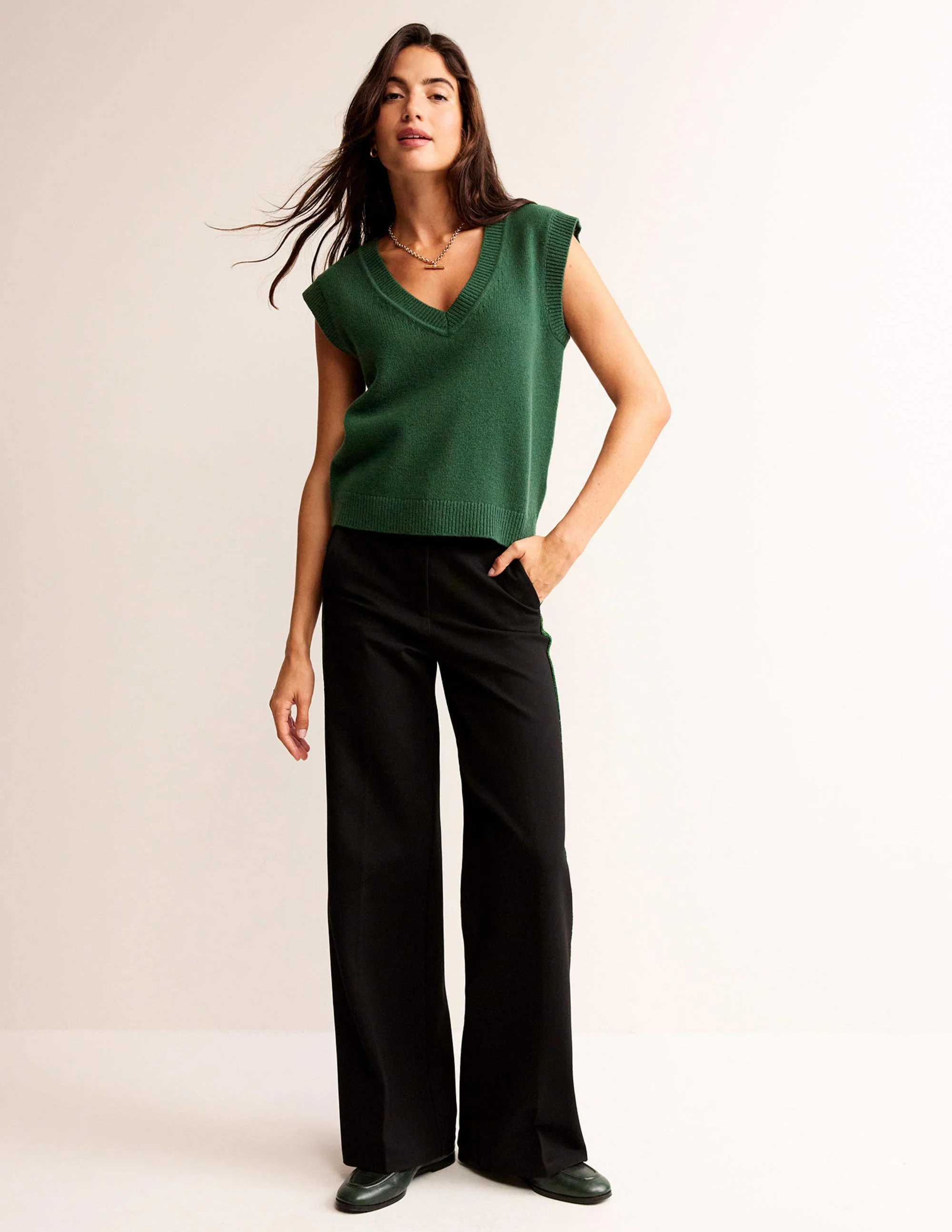 Olivia Merino Vest-Chatsworth Green - Image 4