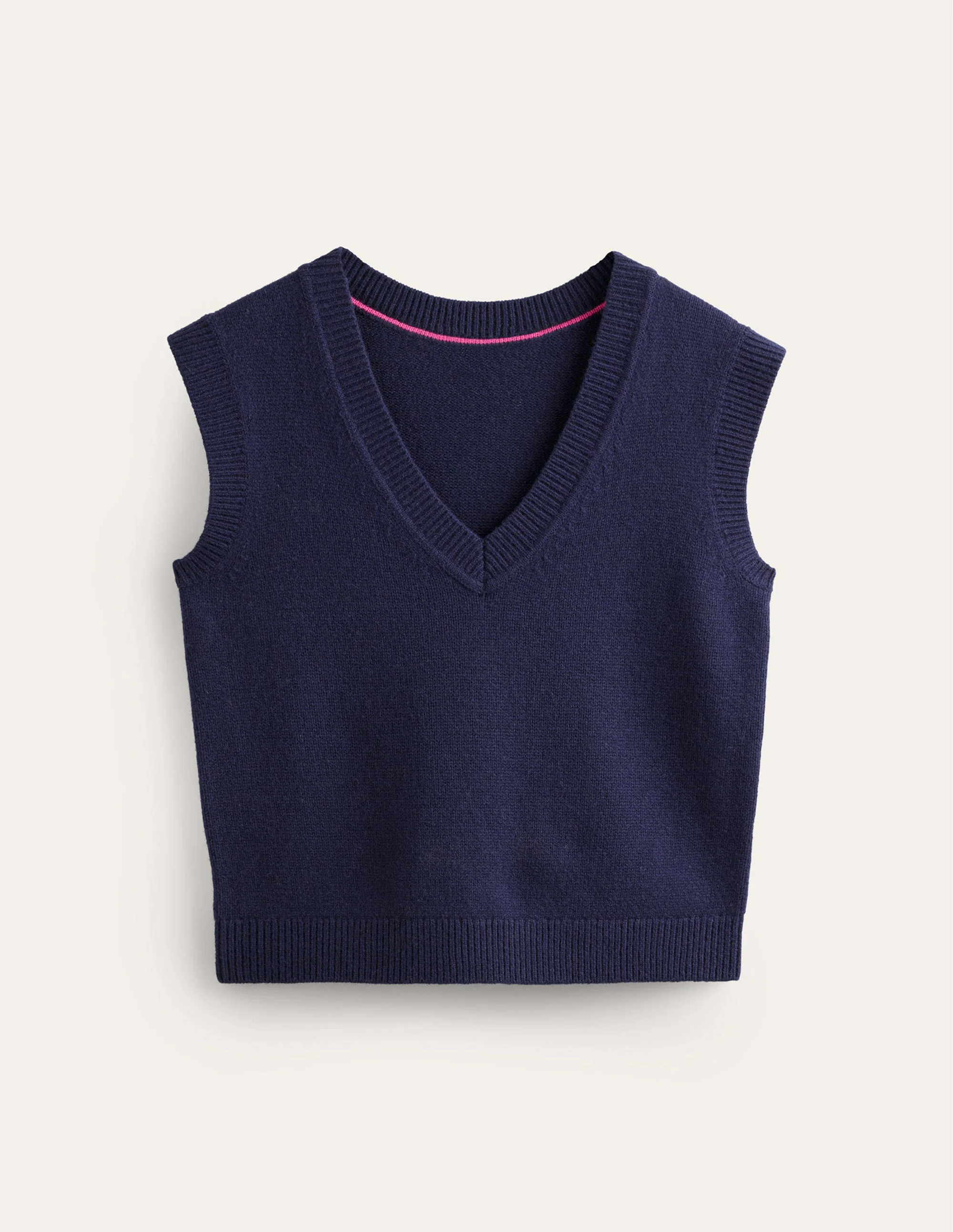Olivia Merino Vest-Navy - Image 5
