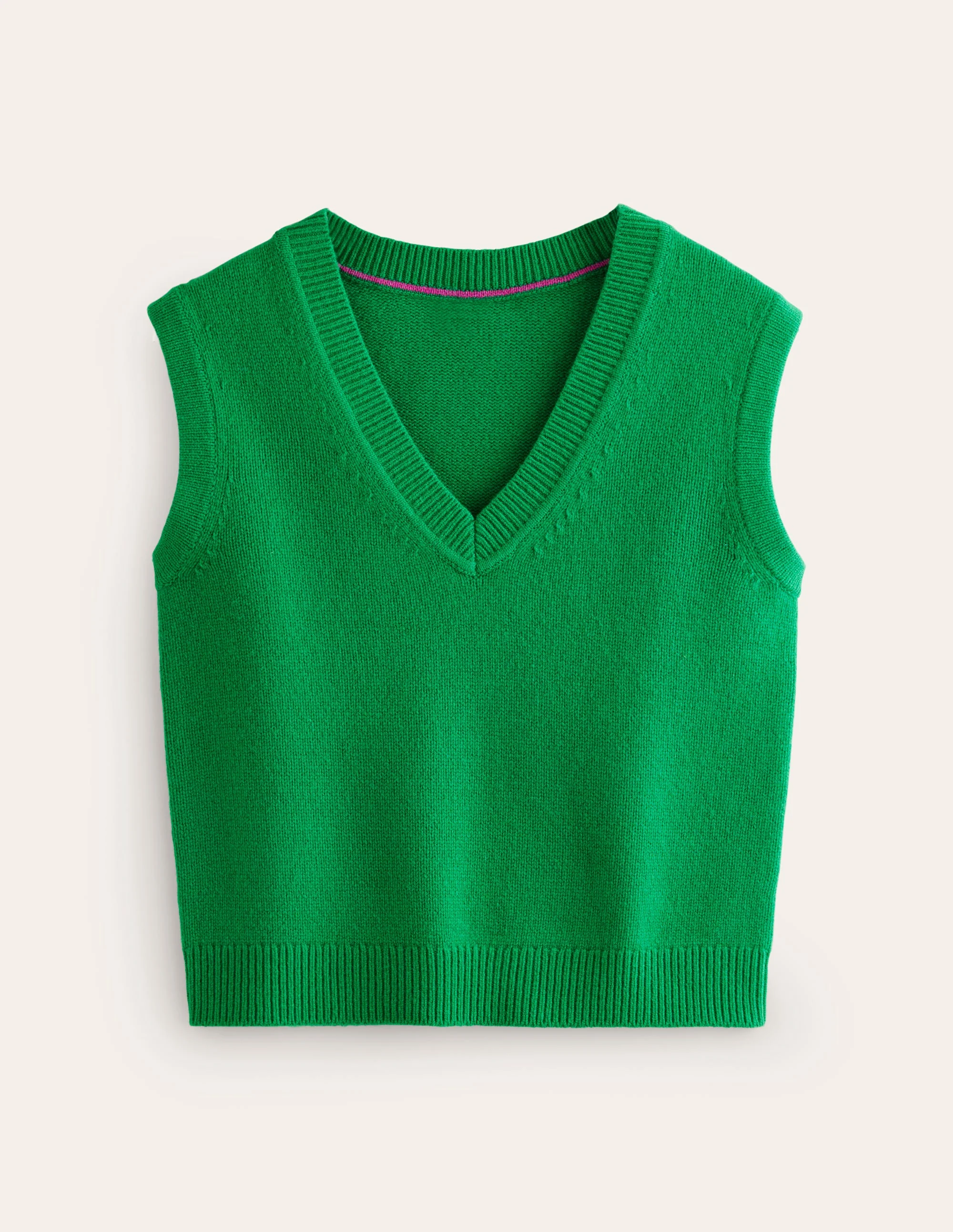 Olivia Merino Vest-Rich Emerald Green - Image 7