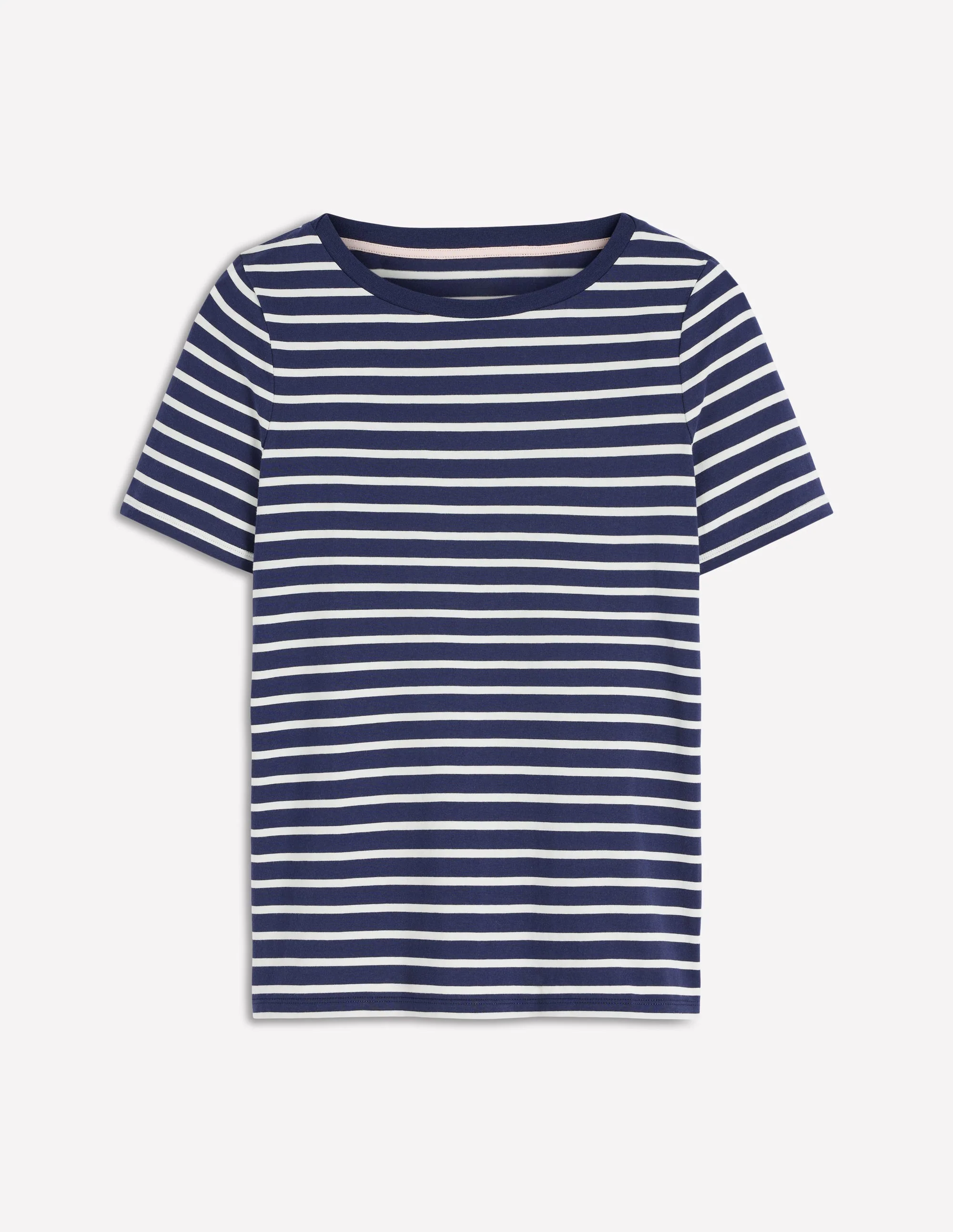 Olivia Short Sleeve Breton-Navy, Ivory - Image 5