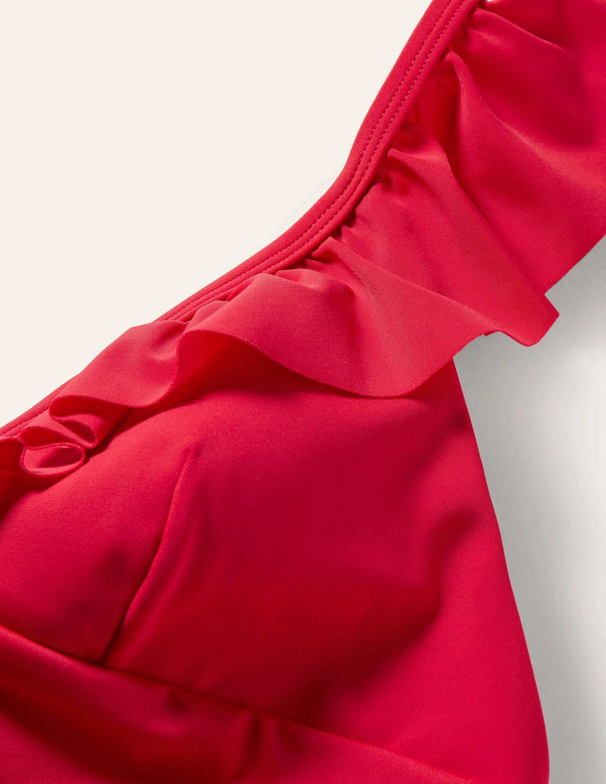 Palermo Ruffle Bikini Top-Red - Image 5