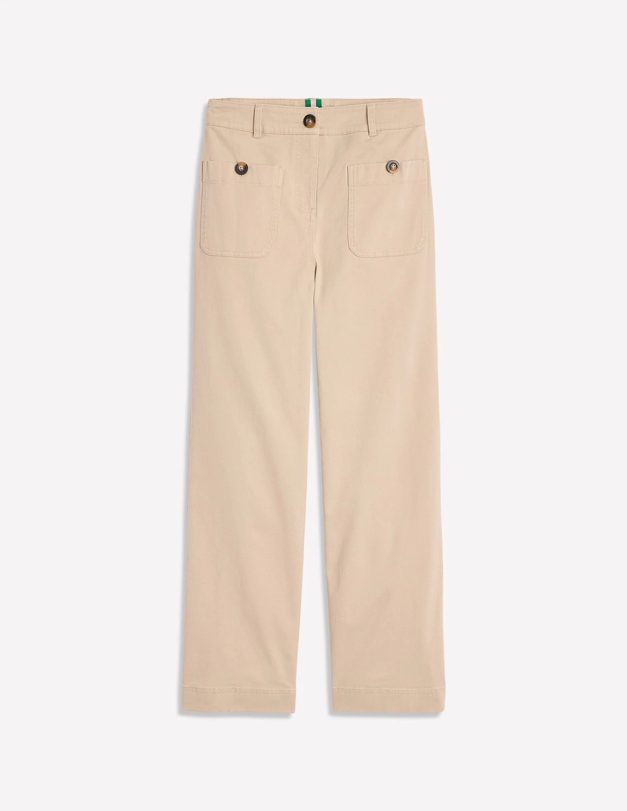Patch Pocket Crop Chino Pants-Oatmeal - Image 6