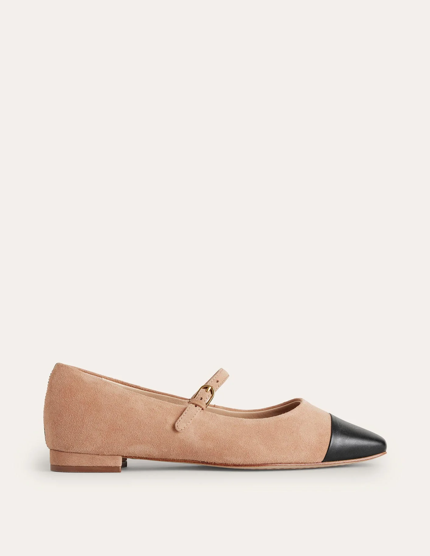 Penelope Mary Jane Flat-Latte Suede - Image 2