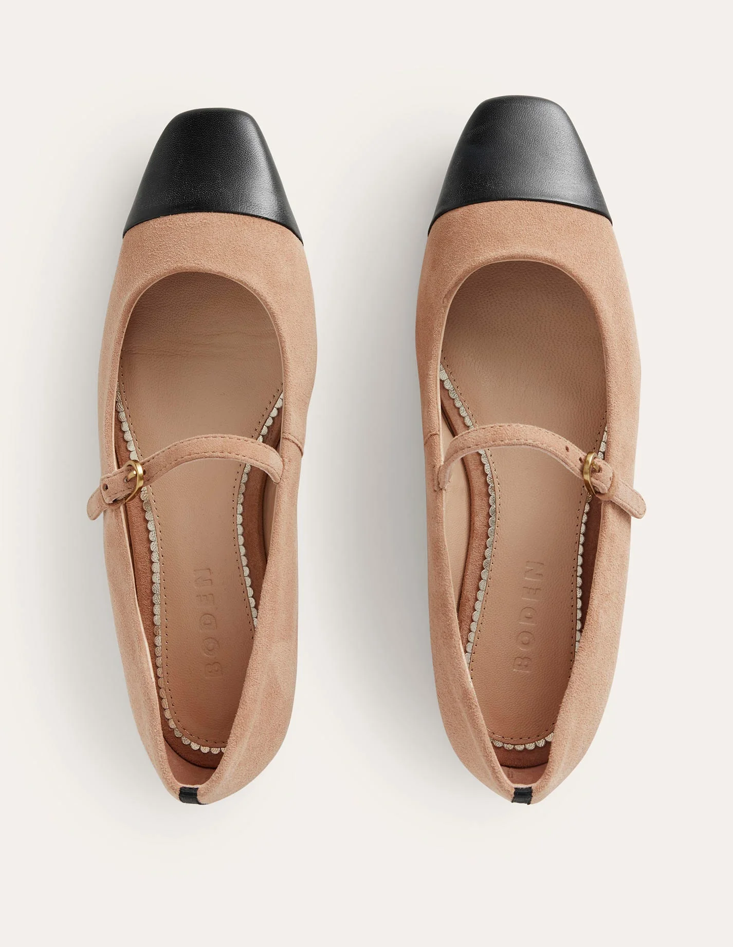 Penelope Mary Jane Flat-Latte Suede - Image 5