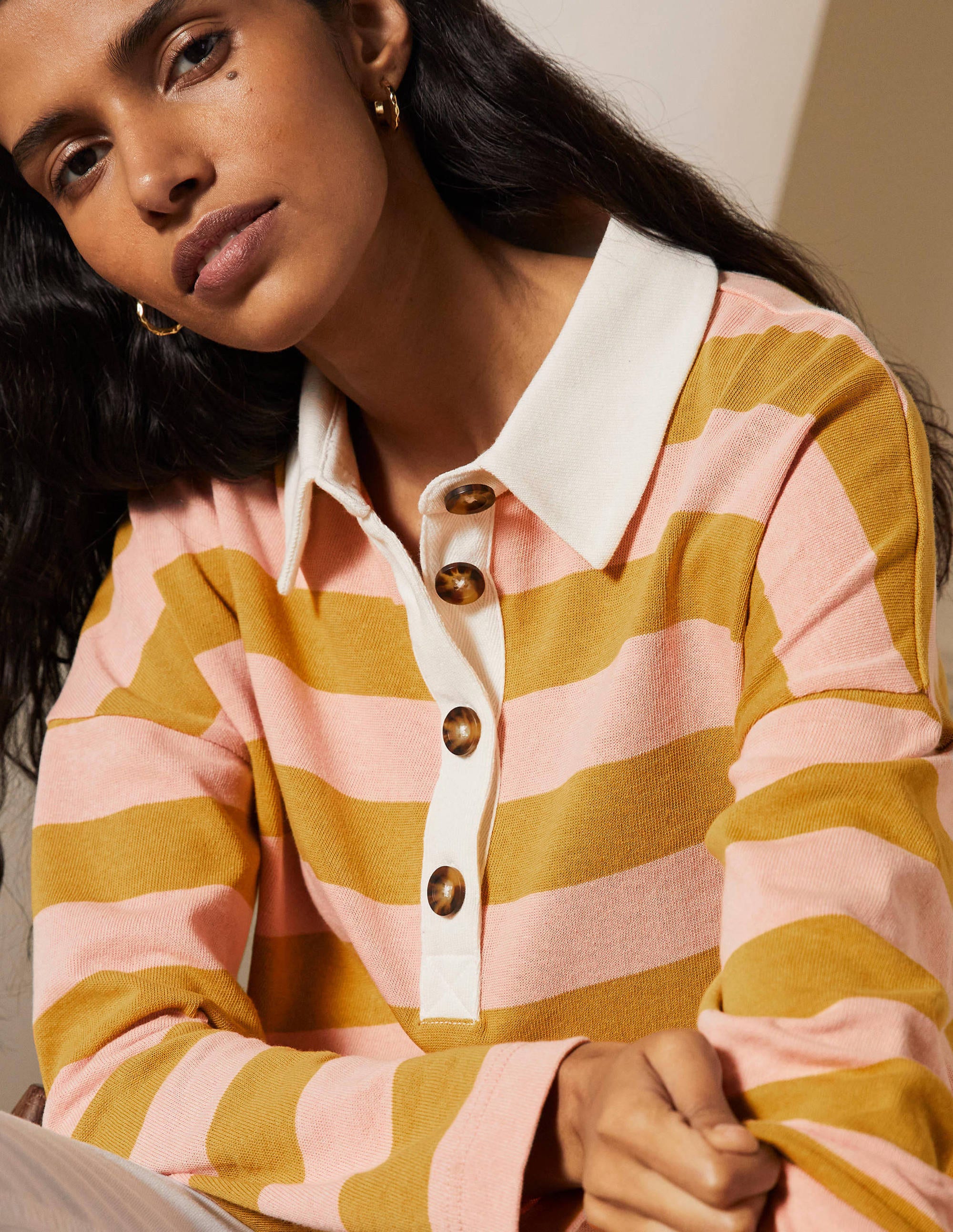 Phillipa Rugby Top-Milkshake/ Gold Rush