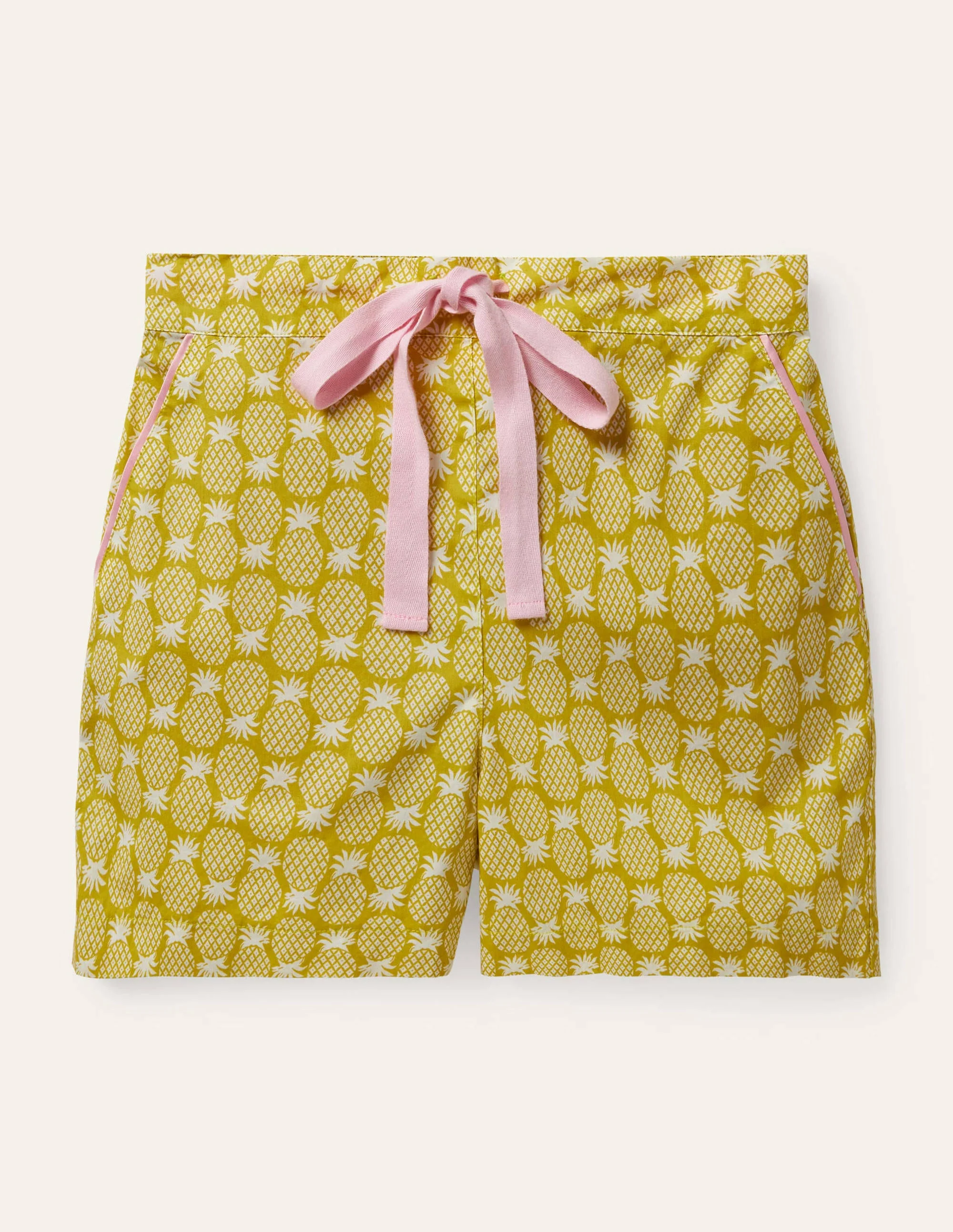 Phoebe PJ Shorts-Chartreuse, Pineapple Geo - Image 5