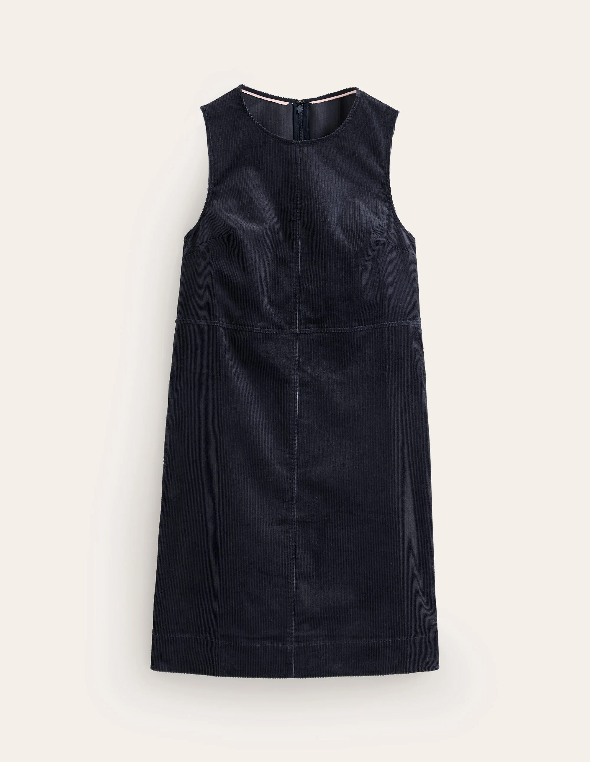 Pia Cord Shift Dress-Navy - Image 5