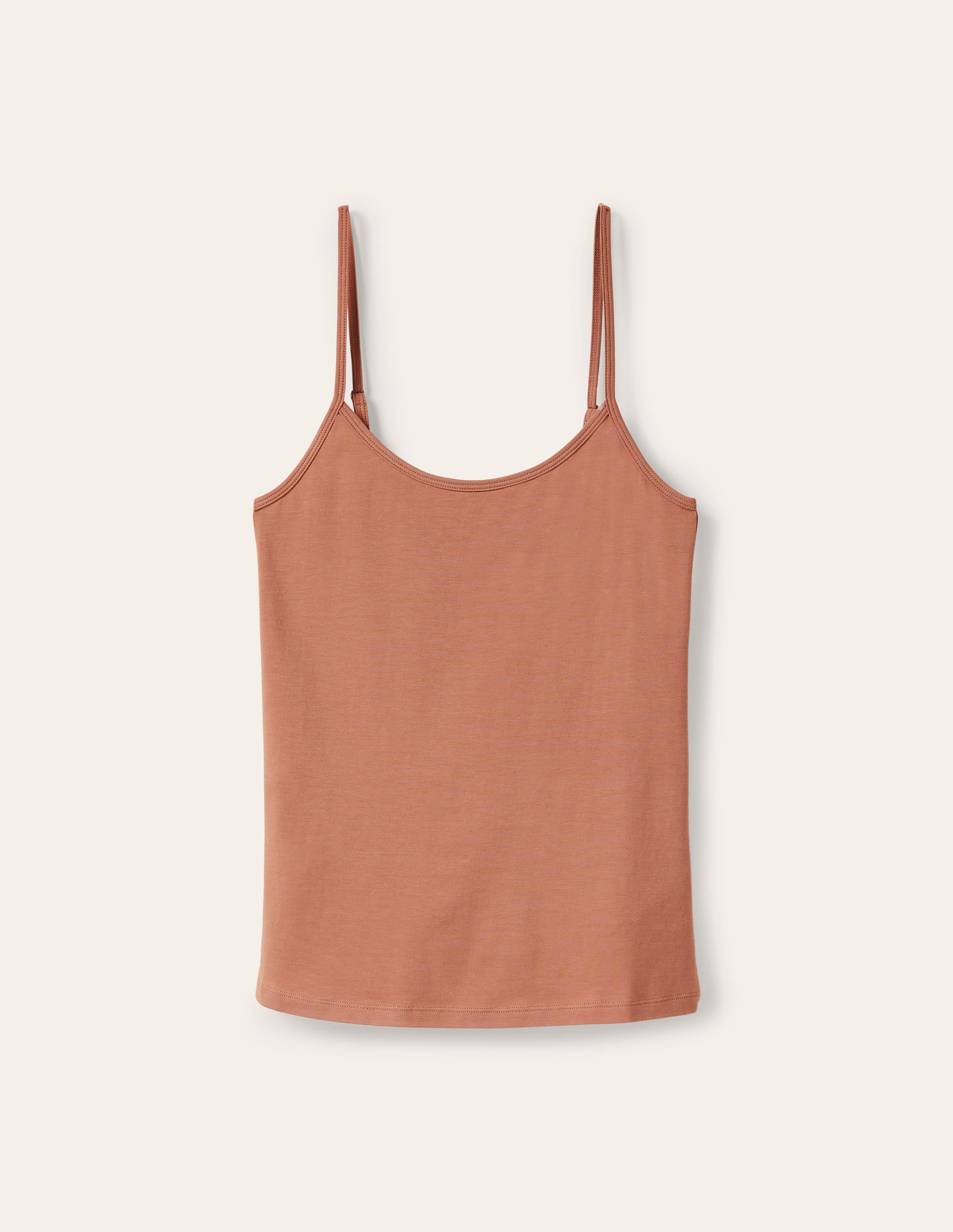Plain Cami Top-Light Brown - Image 6