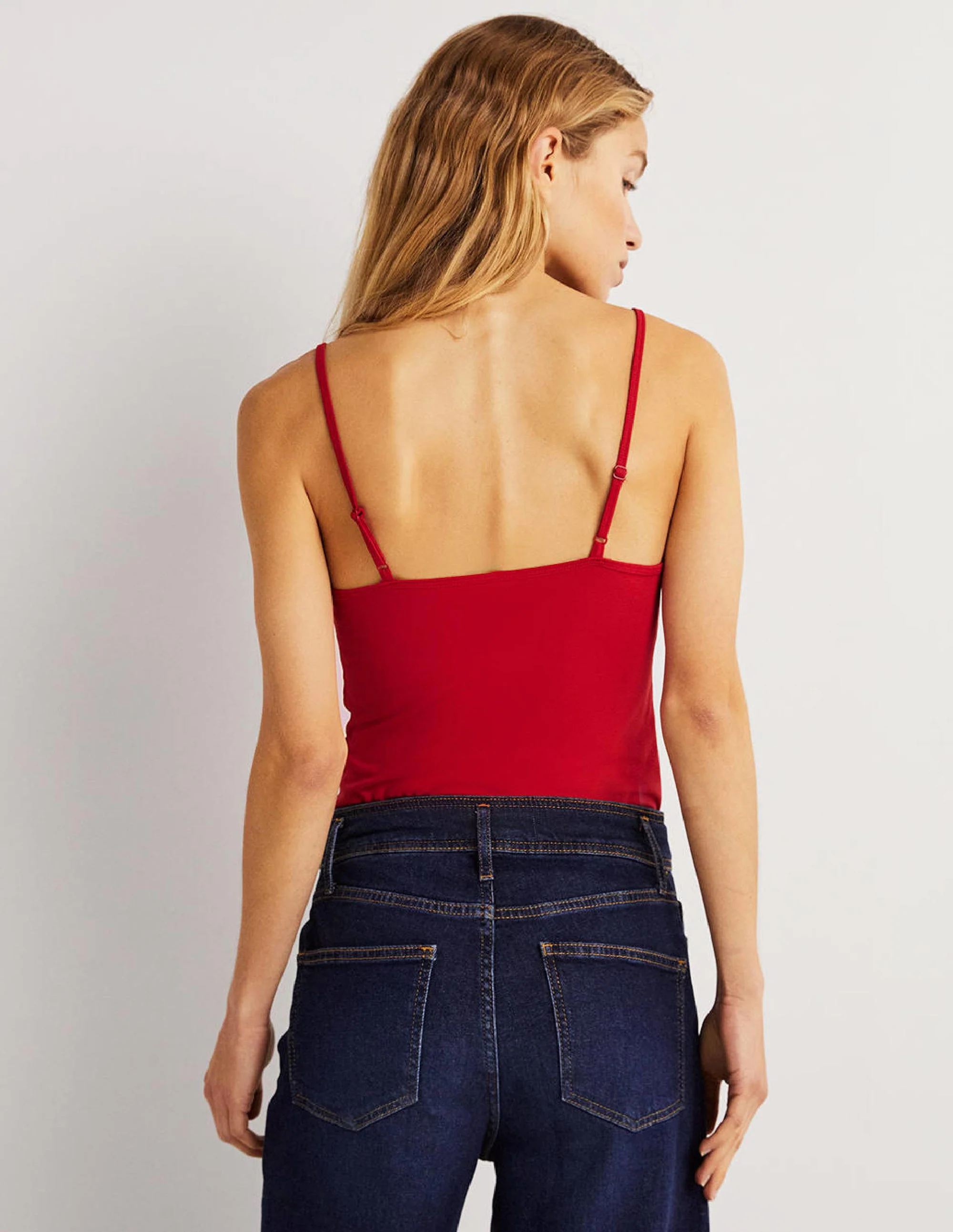 Plain Cami Top-Rockabilly Red - Image 3