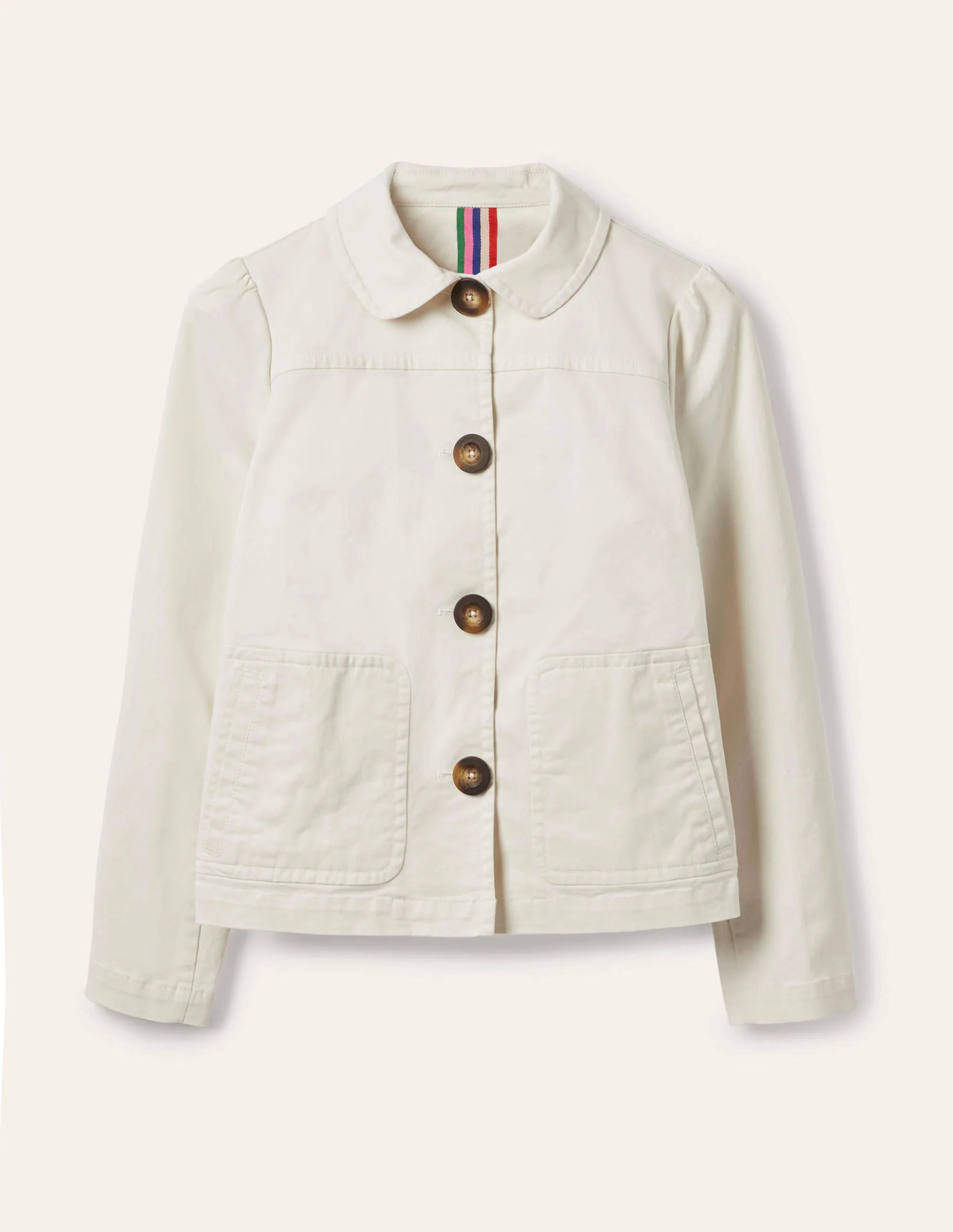 Pocket Detail Jacket-Ecru - Image 6