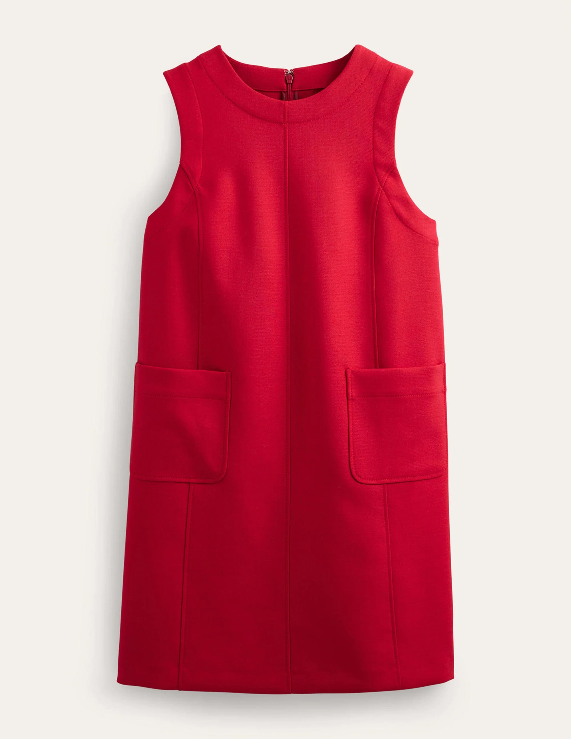Pocket Detail Mini Shift Dress-Hot Pepper - Image 6
