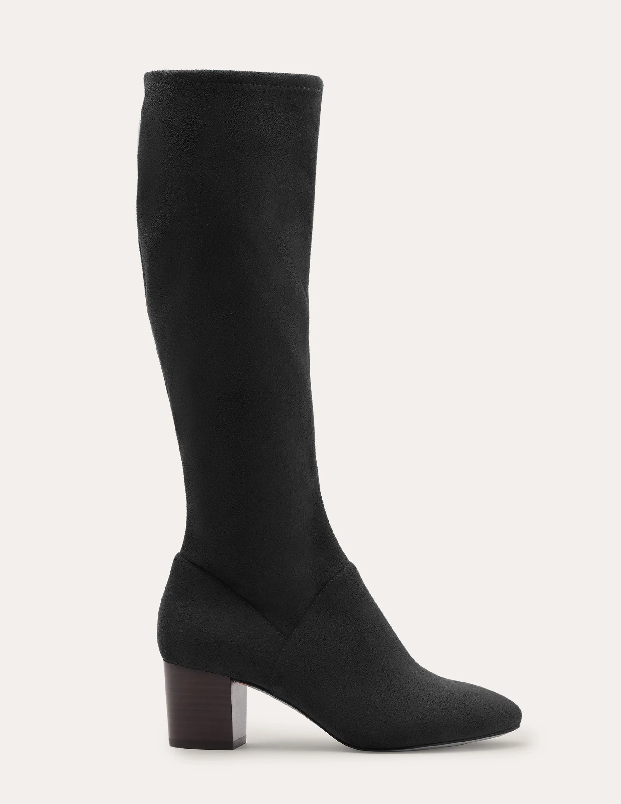 Pointed Toe Stretch Boots-Black - Image 3