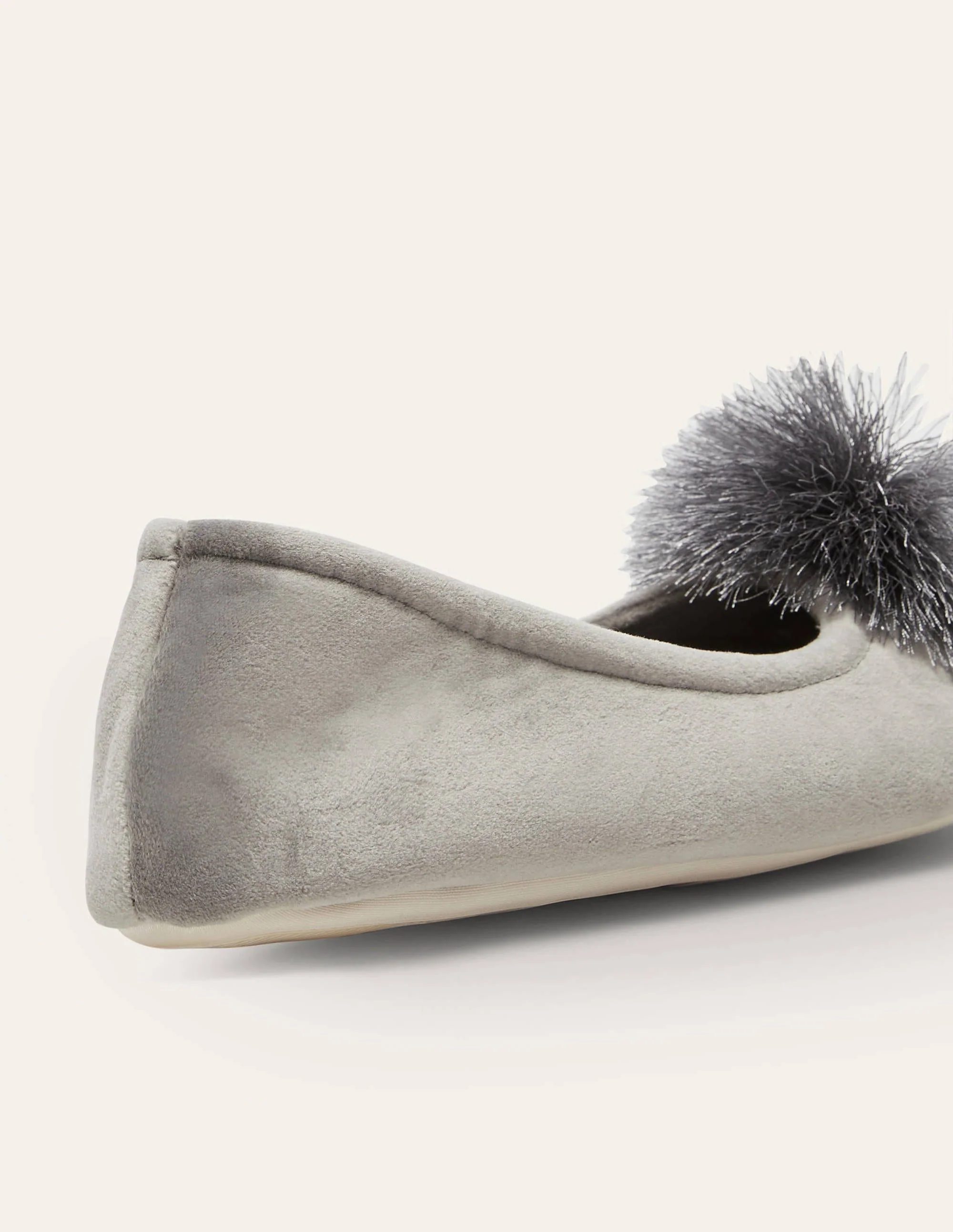 Pompom Slipper-Grey - Image 4