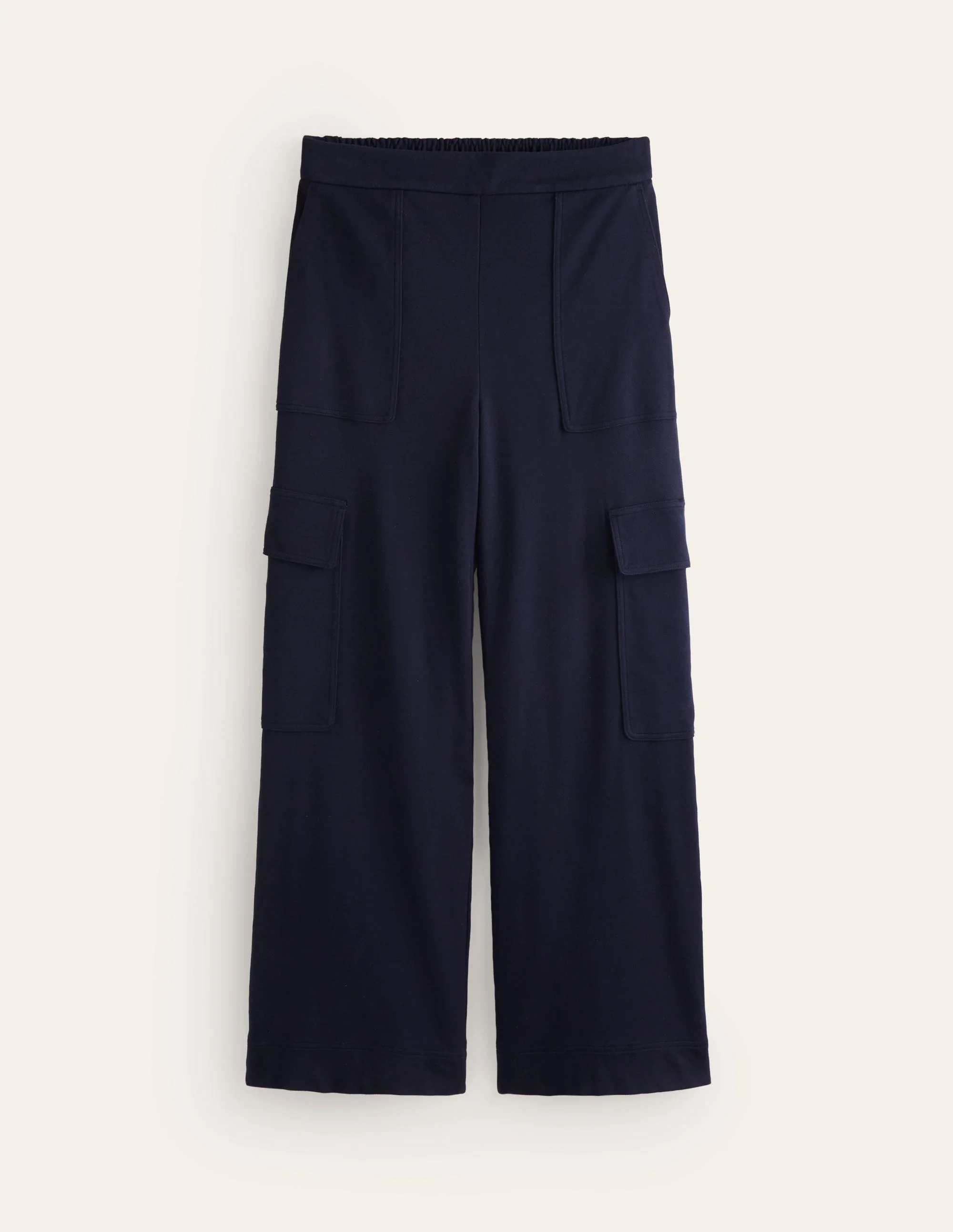 Ponte Twill Pull-on Pants-Navy - Image 6
