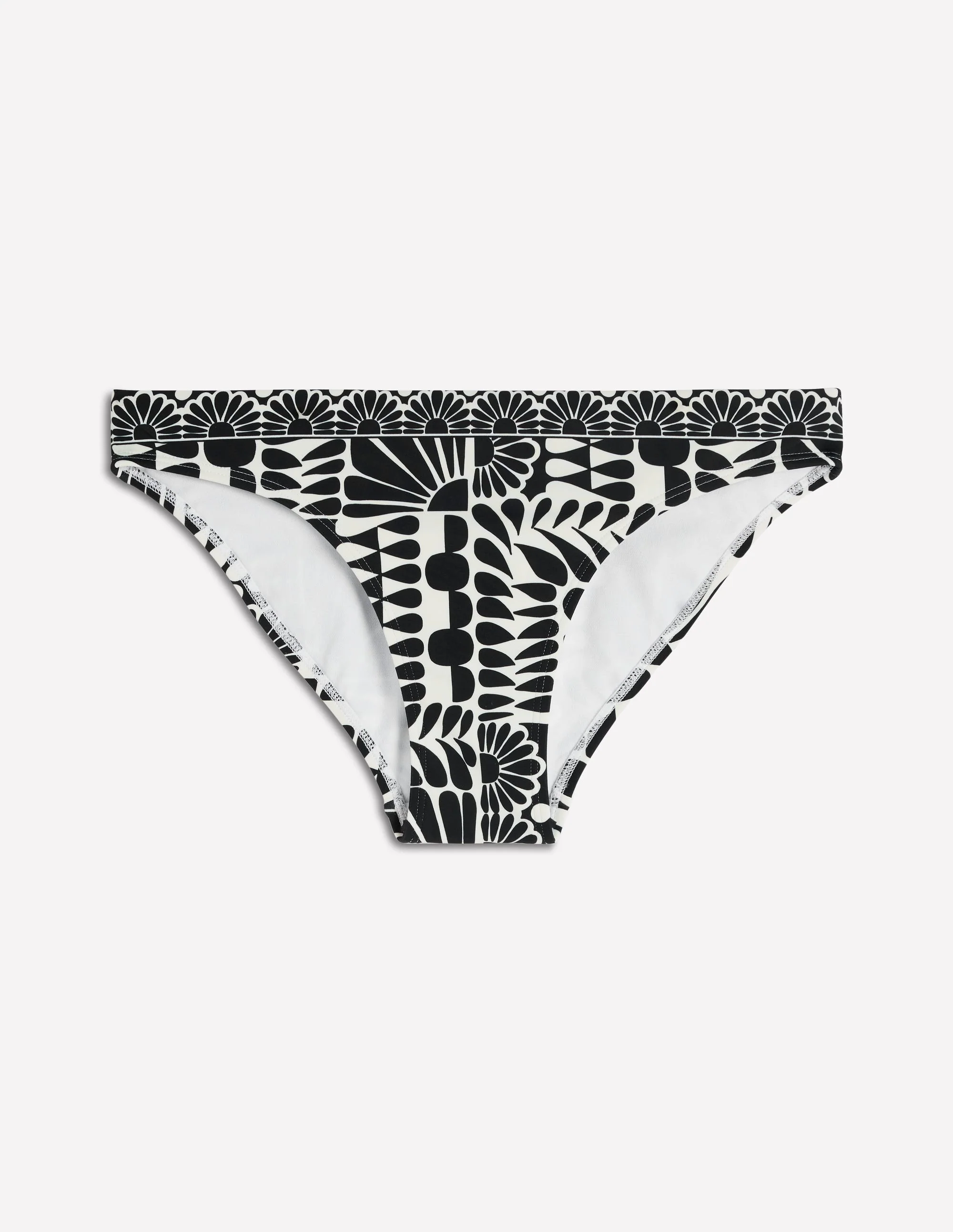 Porto Bikini Bottoms-Black, Geo Stamp - Image 6