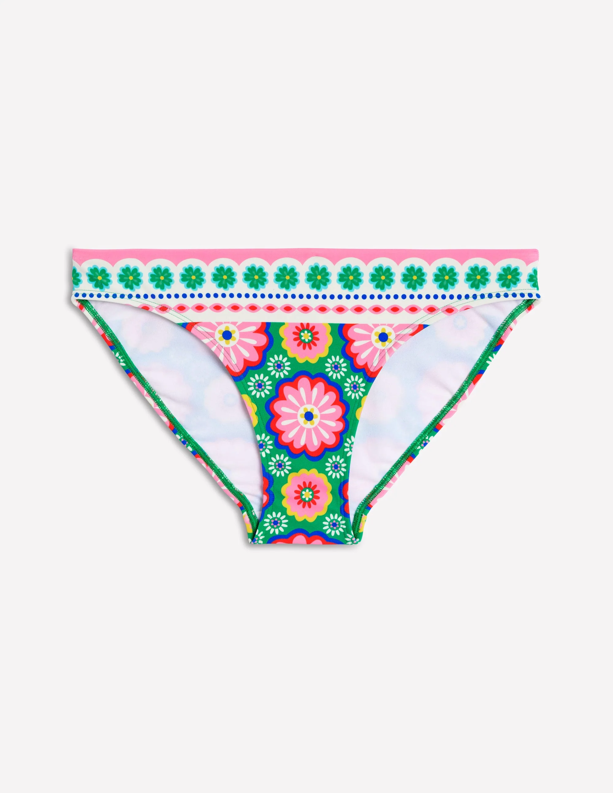 Porto Bikini Bottoms-Multi, Flower Tile - Image 5