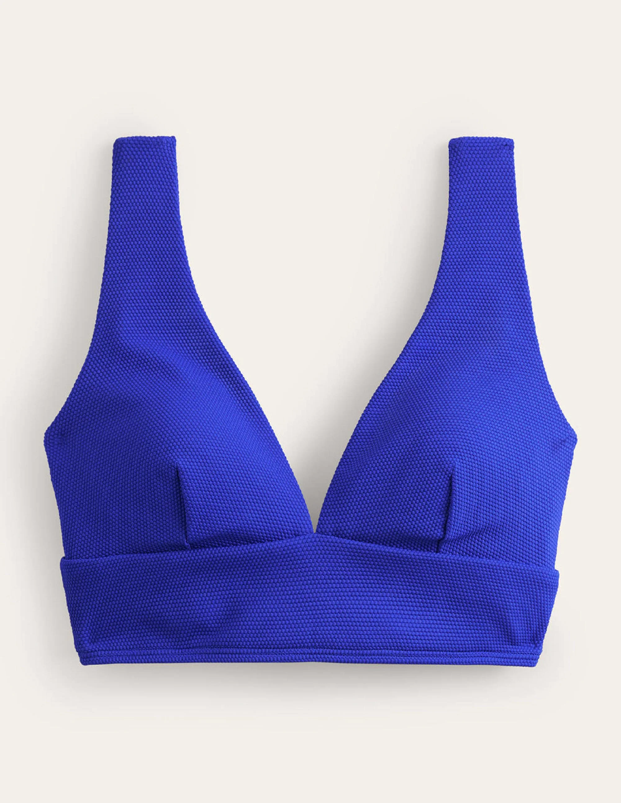 Porto V-neck Bikini Top-Cobalt Honeycomb - Image 5