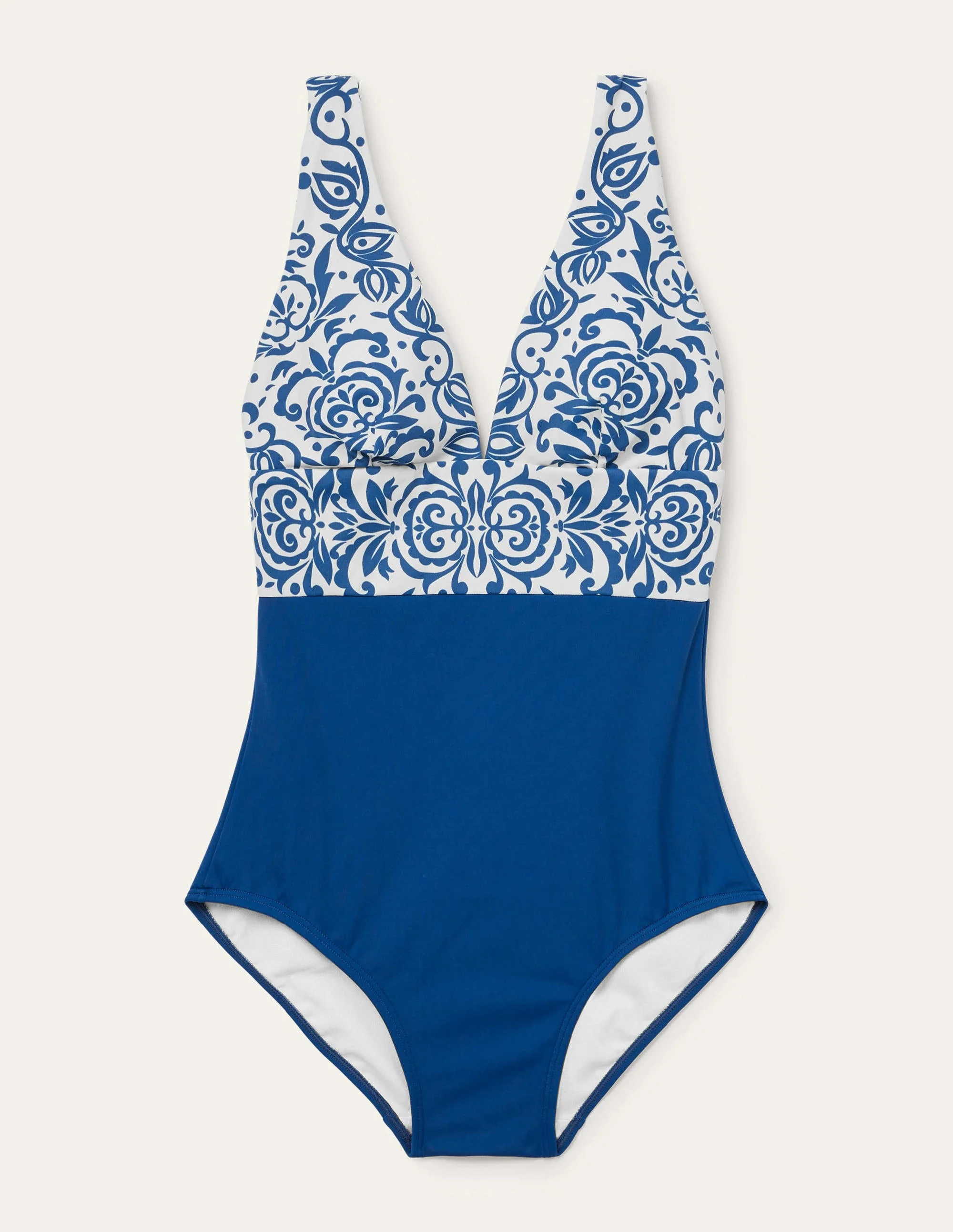 Porto V-neck Swimsuit-Summit, Pacific Stamp - Image 6