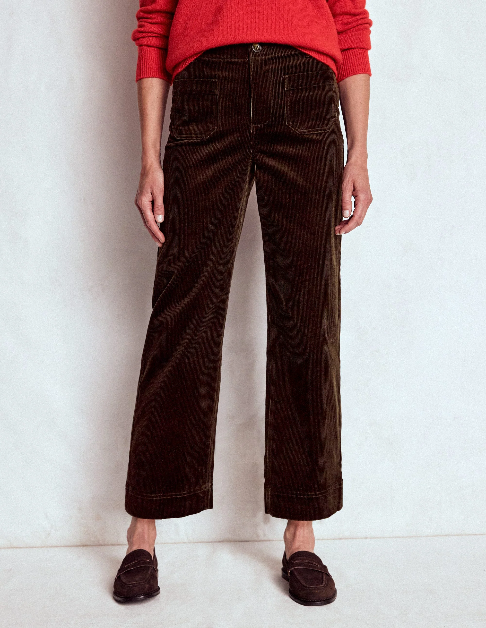 Primrose Cord Pants-Espresso - Image 4