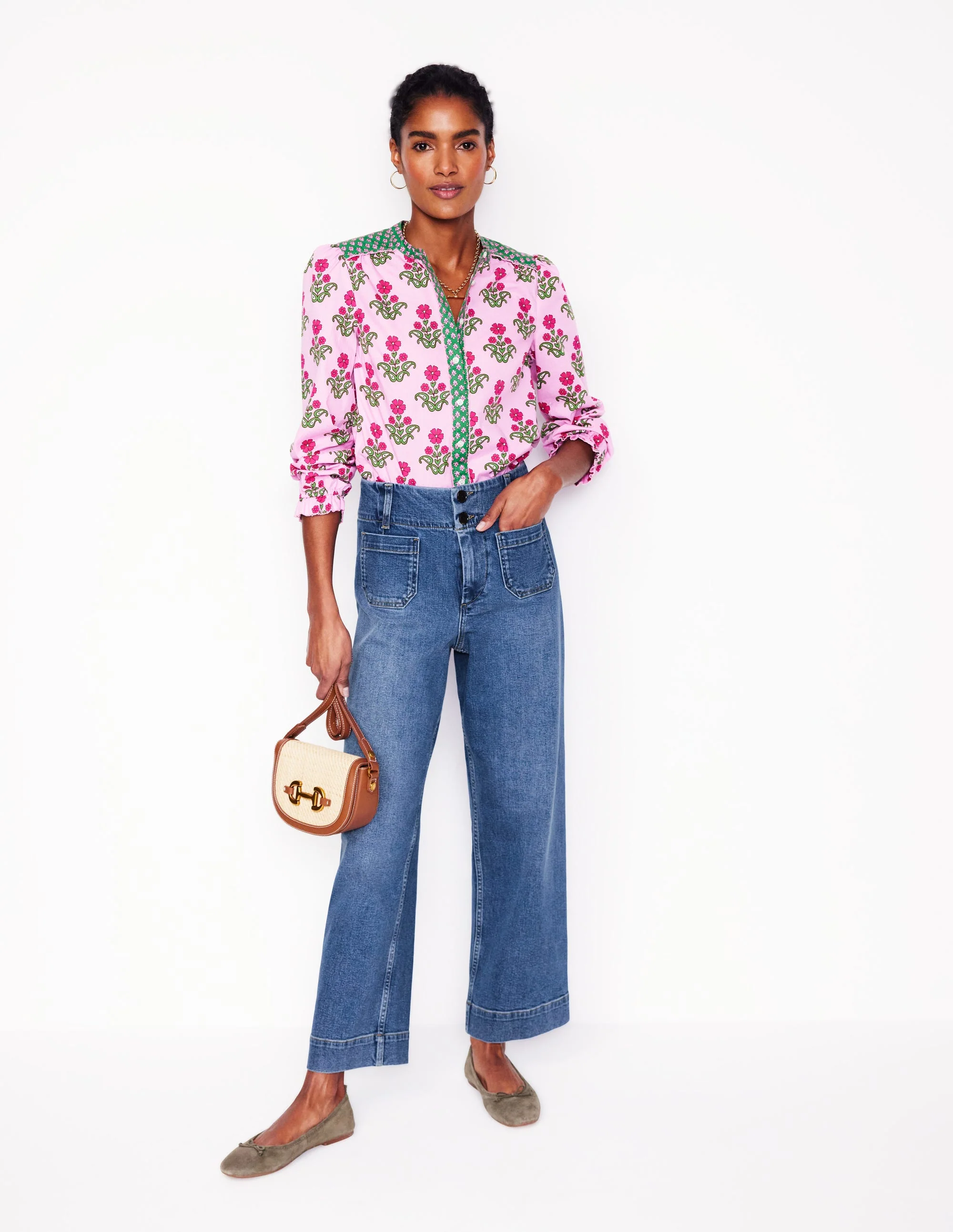 Primrose Cropped Pants-Light Vintage
