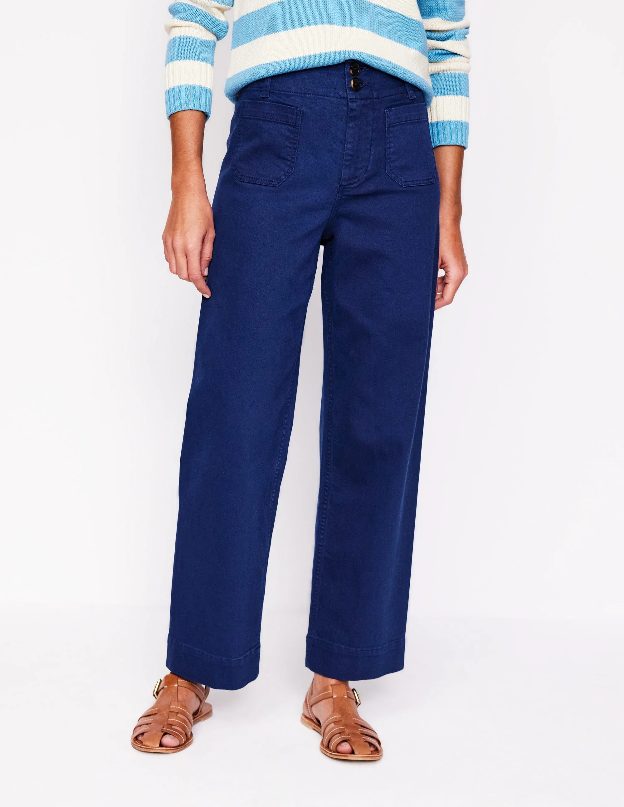 Primrose Patch Pocket Pants-Navy - Image 5