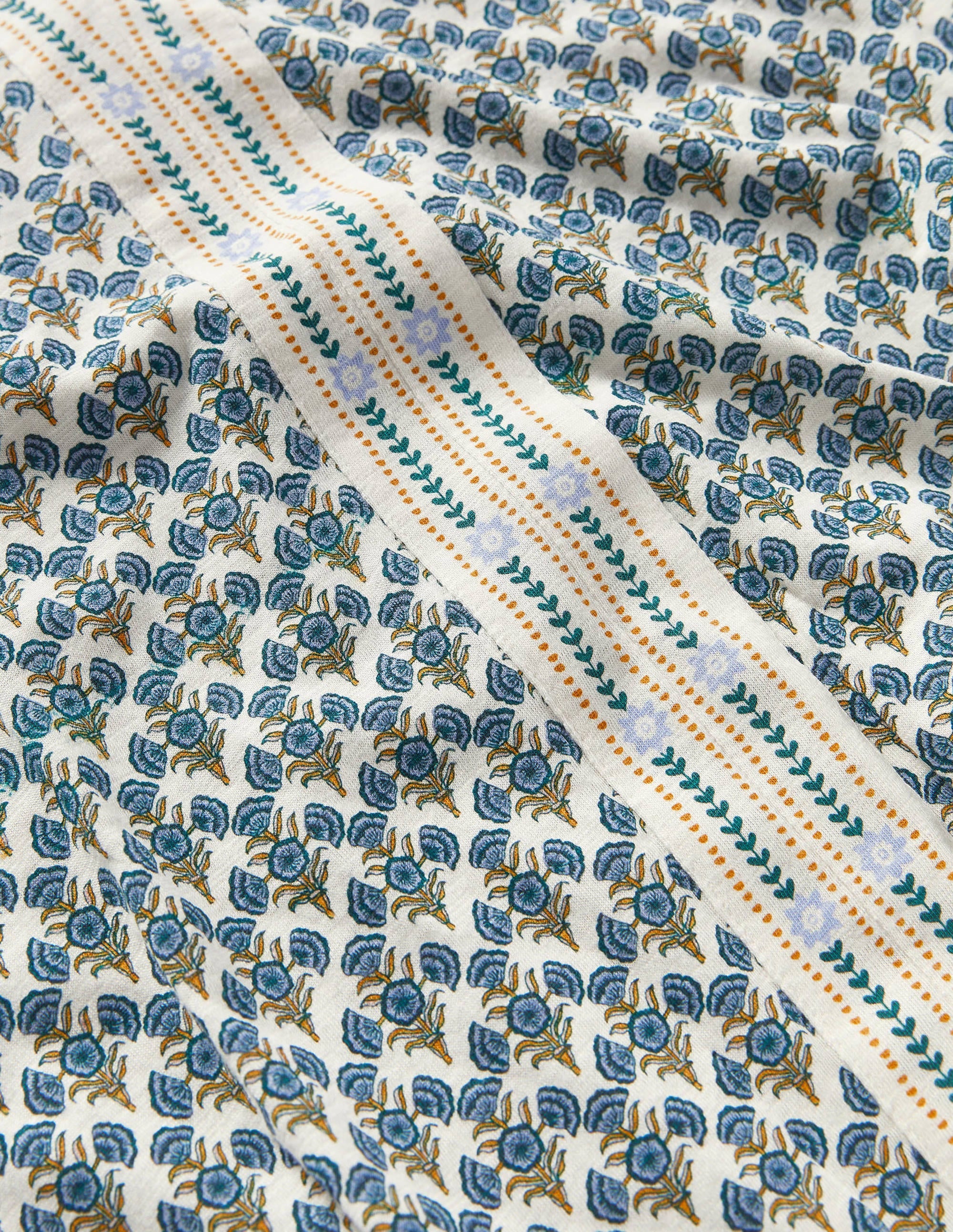 Printed Notch Neck Jersey Top-Chesapeake Bay, Poppy Geo - Image 5
